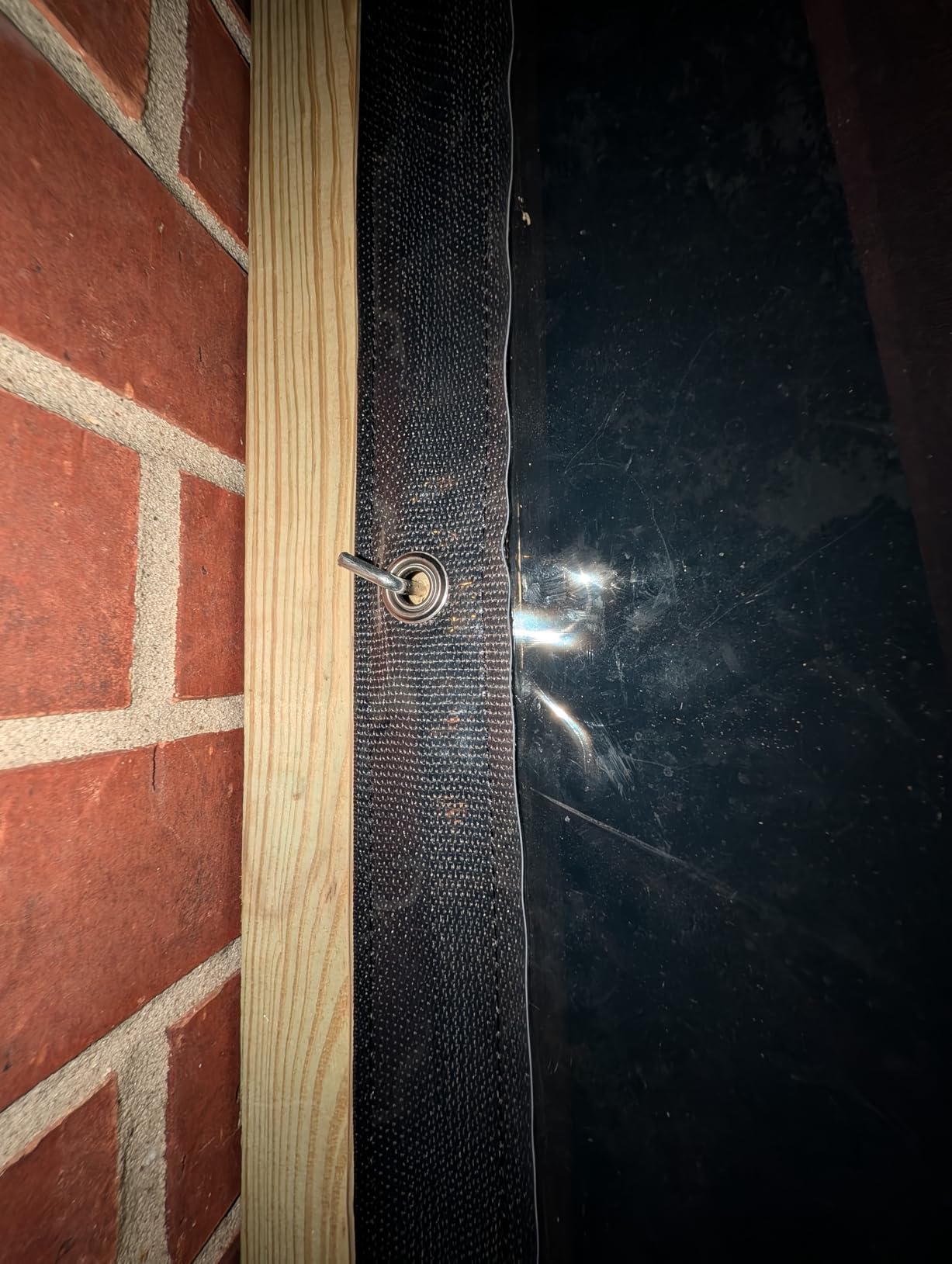 Akon Clear Vinyl Deck Curtain Enclosures, Made to Size | Clear vinyl panels with door access for decks, patios, porches, and screen rooms. Waterproof enclosures with zipper entry. customer photo 1