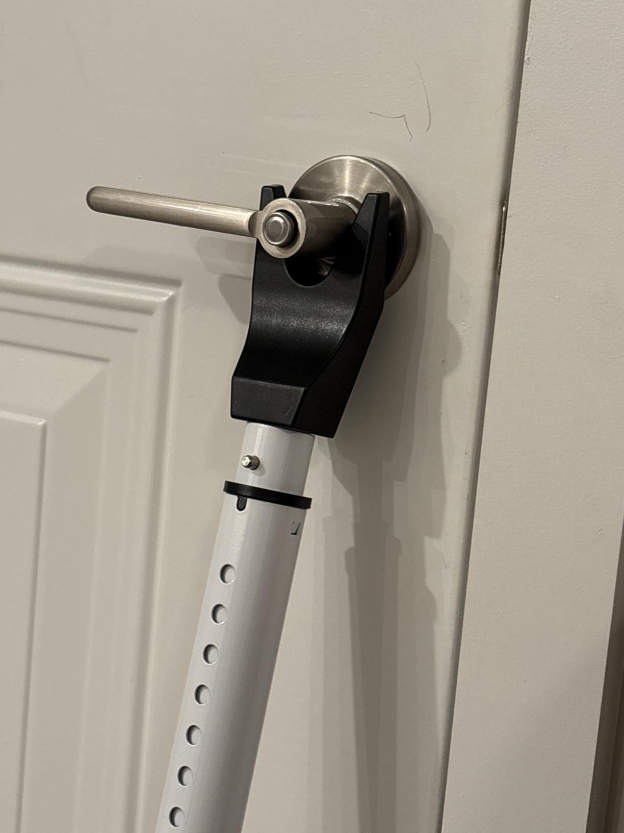 AceMining Door Security Bar, Patio Door Lock, 20-50 in | Sliding Glass Door Security Bar for Patio Door, Window Security and Door Stopper Protection, White customer photo 2