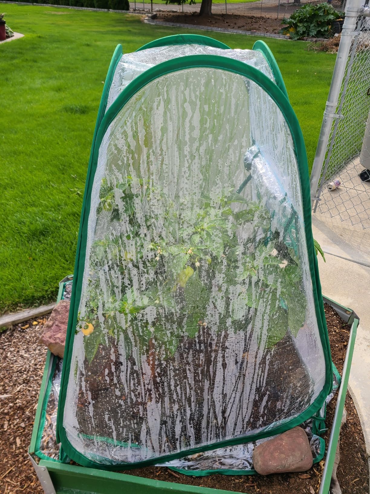 Pop Up Greenhouse Cover, PVC Mini Portable Greenhouse, 4 Nails, 27