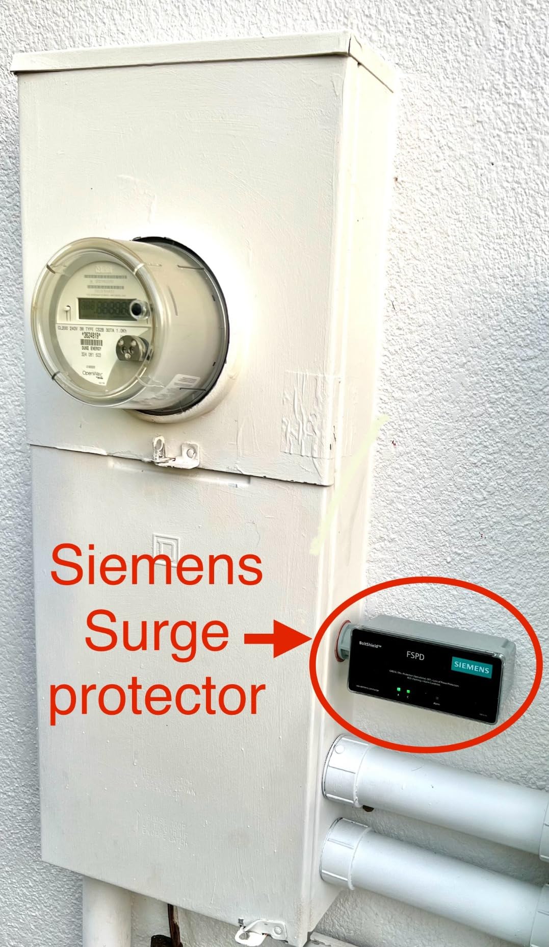 Siemens Boltshield FSPD140 Level 2 Whole House Surge Protection Device Rated for 140,000 Amps, 120/240V customer photo 2
