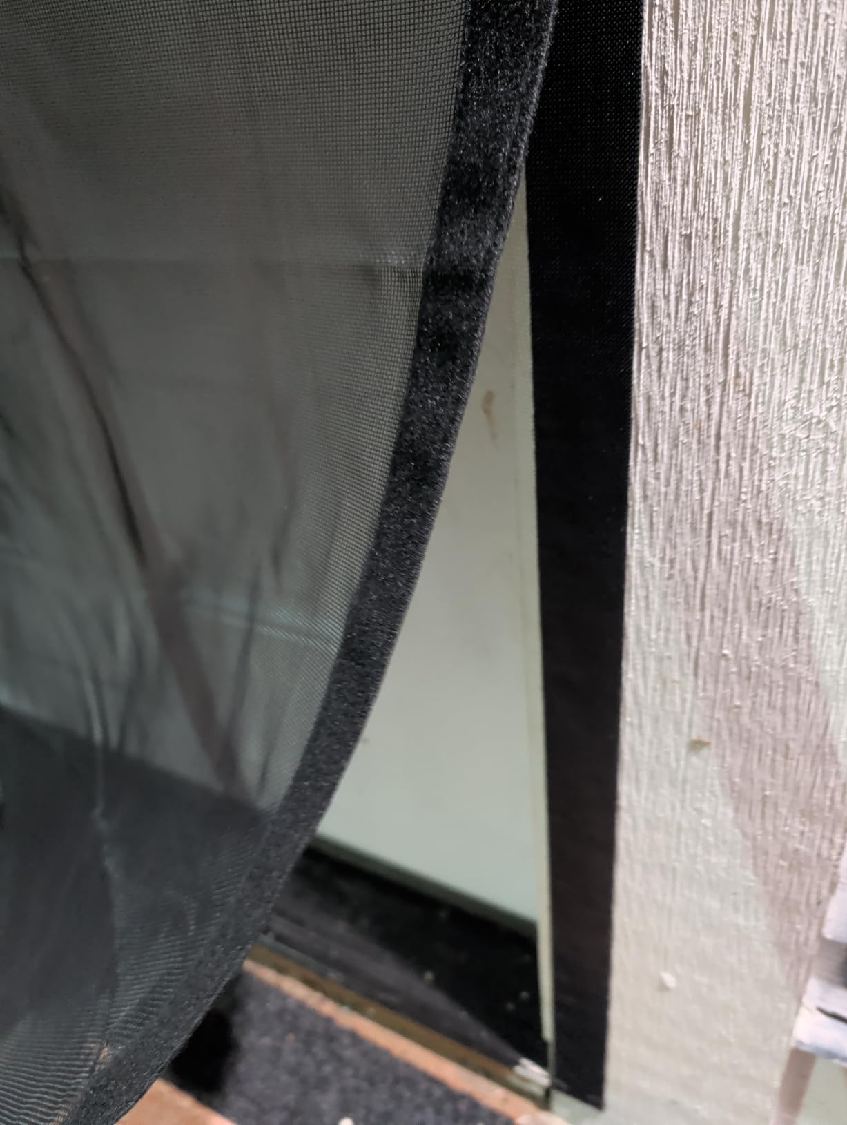 Upgraded Magnetic Screen Door Thicker 250g Reinforced Mesh | 36 Longer Magnets,Door Screen Magnetic Closure for Single Door,Retractable Mosquito Net for Door,Fit Door to 38x82 Inch,Black customer photo 2