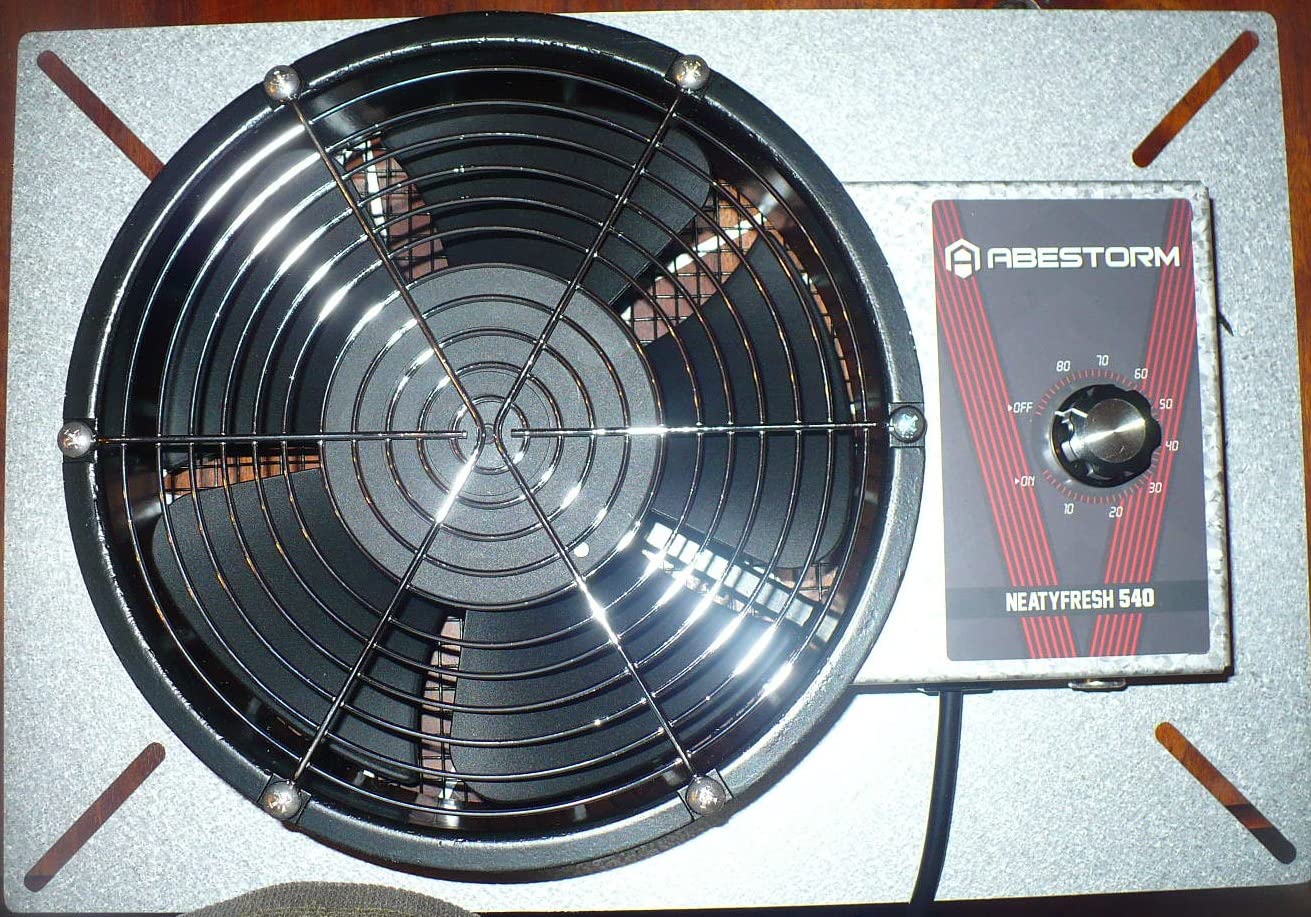 Abestorm 540CFM IP-55 Rated Crawlspace Ventilation Fan with Humidistat Thermostat, 8.7inch Basement Vent Fans with Isolation Mesh, Ventilator Fan for Crawl Space Basement Garage Attic Grow Tent customer photo 2