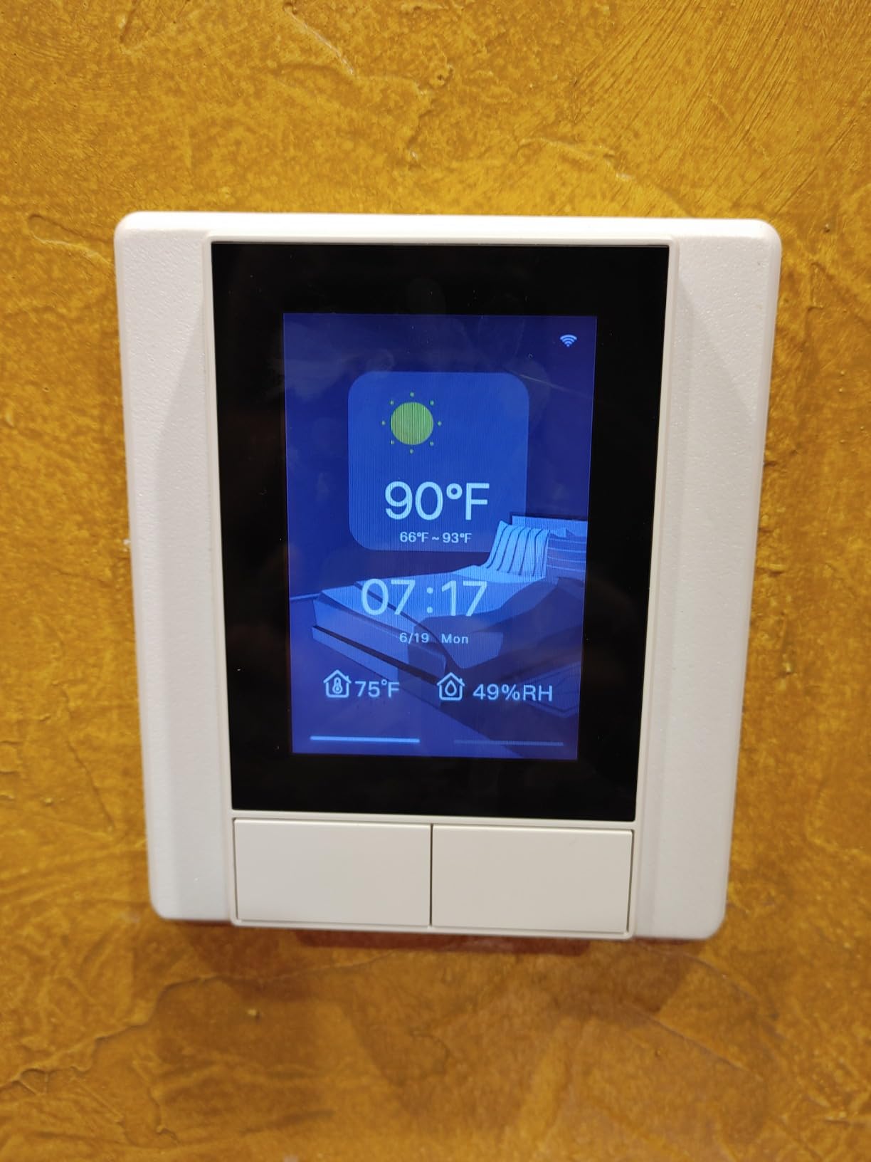 SONOFF Smart Switch, 2-Switch Panel Home Control, WiFi Smart Scene Wall Switch with Touchscreen, Smart Temperature Function customer photo 2