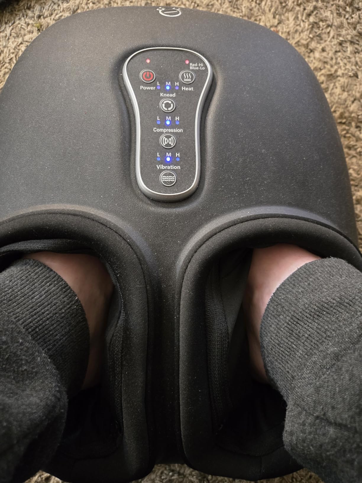 COMFIER 2026 Shiatsu Foot Massager with Fast Heat, Kneading Rolling Compression, Extra Vibration, FSA Eligible HSA Store, Plantar Fasciitis, Neuropathy Pain, Bigger Size 13IN, Gift for Men, Women customer photo 1