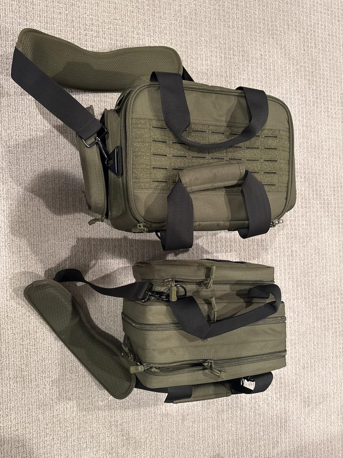 Savior Equipment Specialist Series Tactical Triple Pistol Shooting Range Hunting Duffle Bag Gun Carrying Case, Rigid Compartment Frame, Lockable Zippers customer photo 1