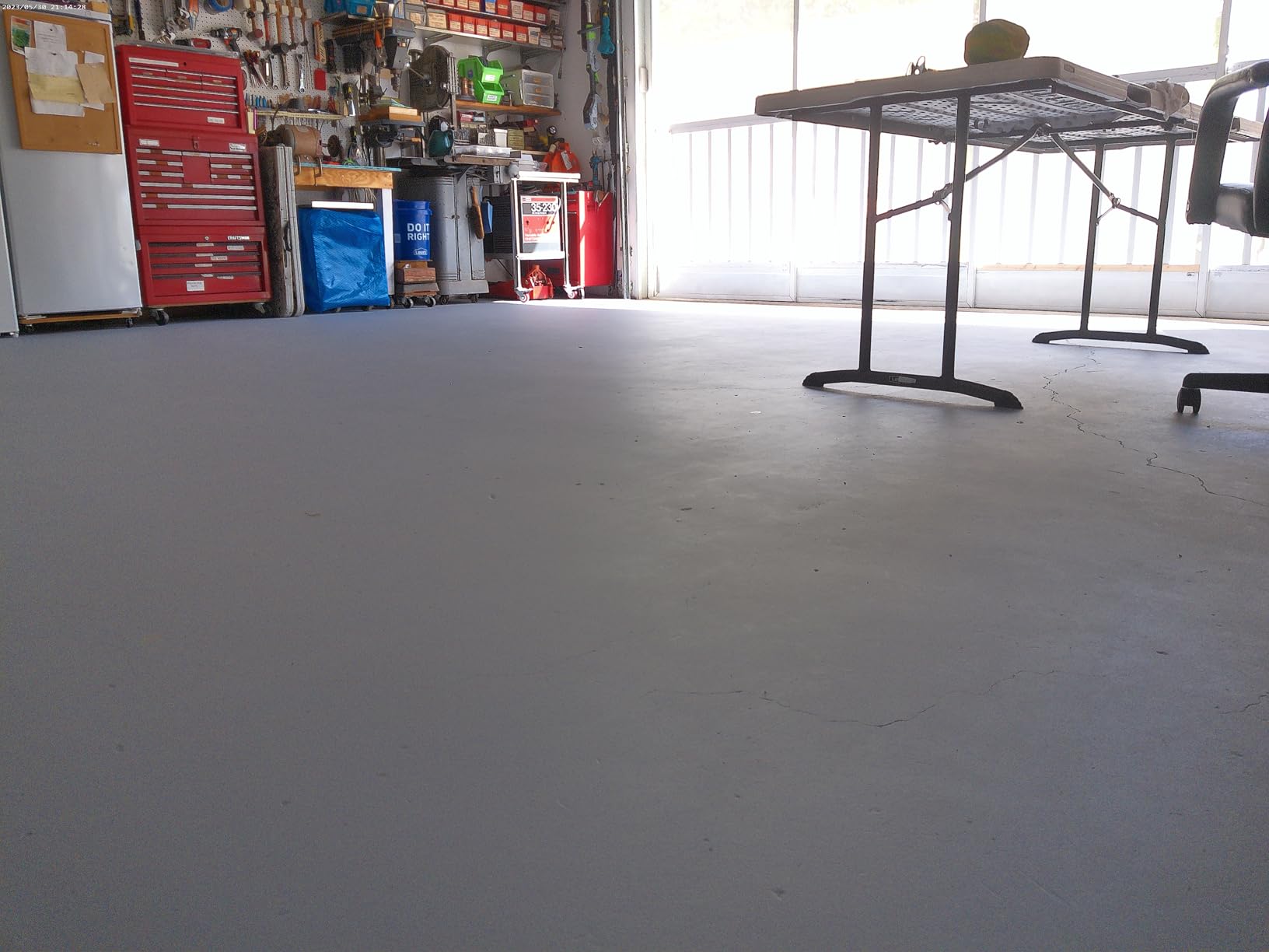 Rust-Oleum 320172 Concrete & Garage Floor Paint and Primer, 5 Gallon, Satin Battleship Gray customer photo 1