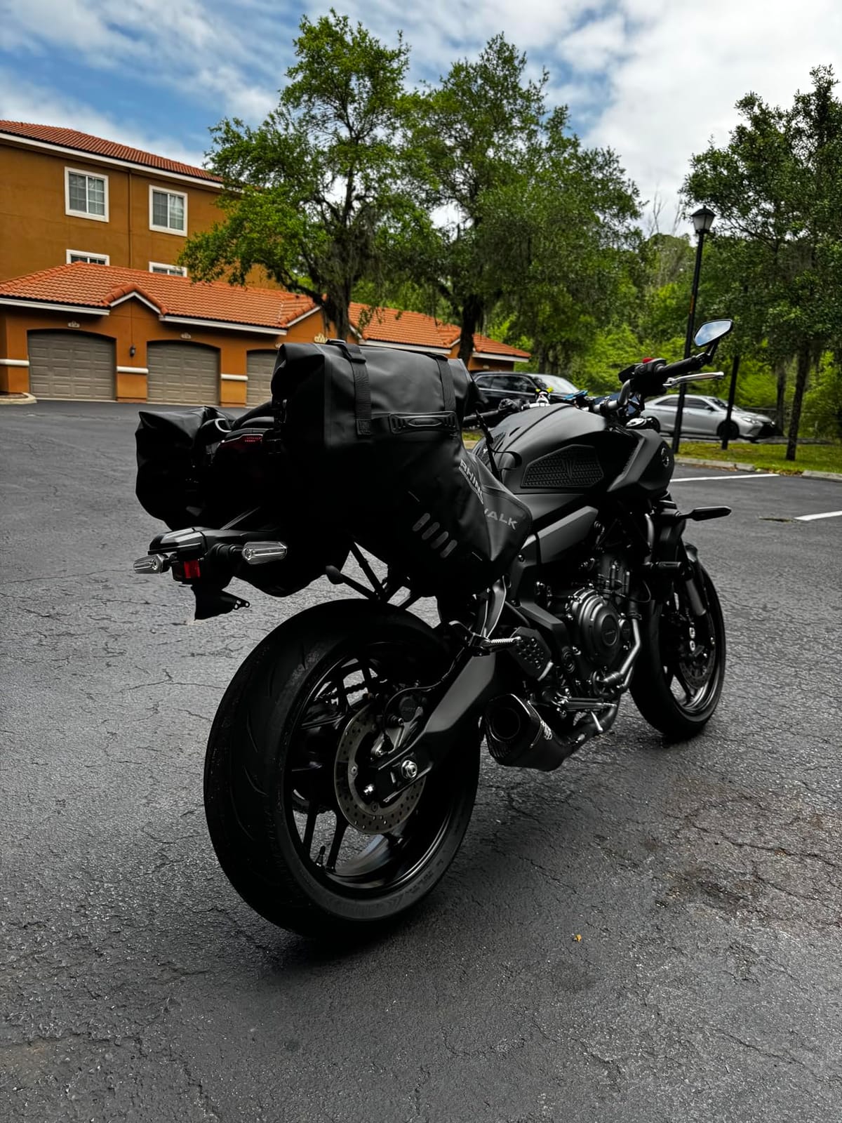 Rhinowalk Motorcycle Saddlebags 48L(24L*2) Waterproof Motorbike Side Bags, Travel Luggage Panniers with Shoulder Strap for Adventure & Sport Motorcycle Racks, 1 Pair customer photo 1