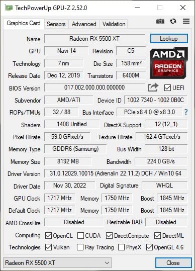 AISURIX RX 5500 XT 8gb GDDR6 Graphics Card,128 Bit, 3XDP, HDMI, PCI Express 4.0X8, 8pin with Fan Intelligent System,Gaming PC Computer Video Cards with 3X DisplayPort +1X HDMI customer photo 1
