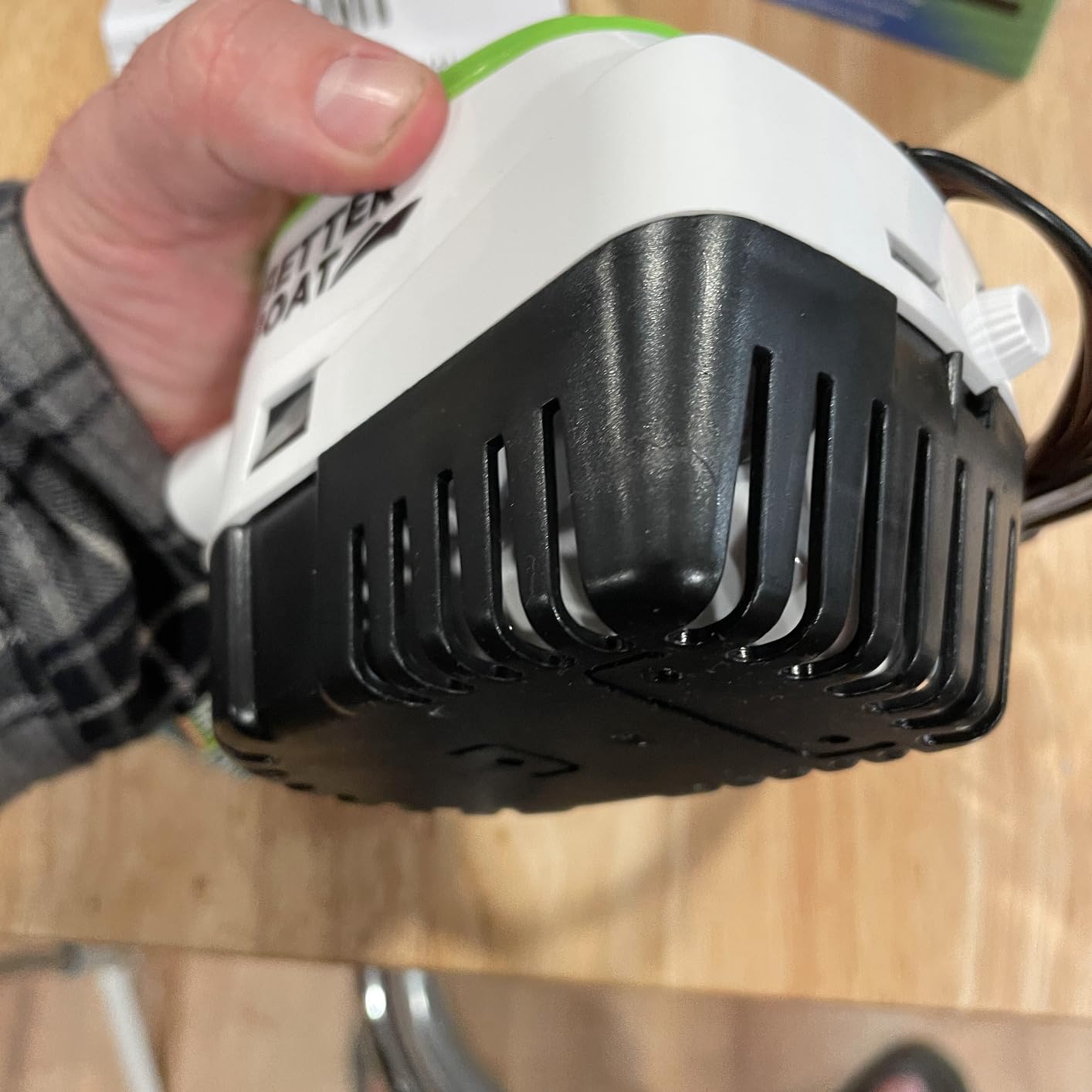 Automatic Bilge Pump 750 GPH 12V with Built-In Float Switch, 3/4 Inch | Outlet, 5-Year Warranty, Submersible for Bass Boats, Jon Boats, Better Boat customer photo 2