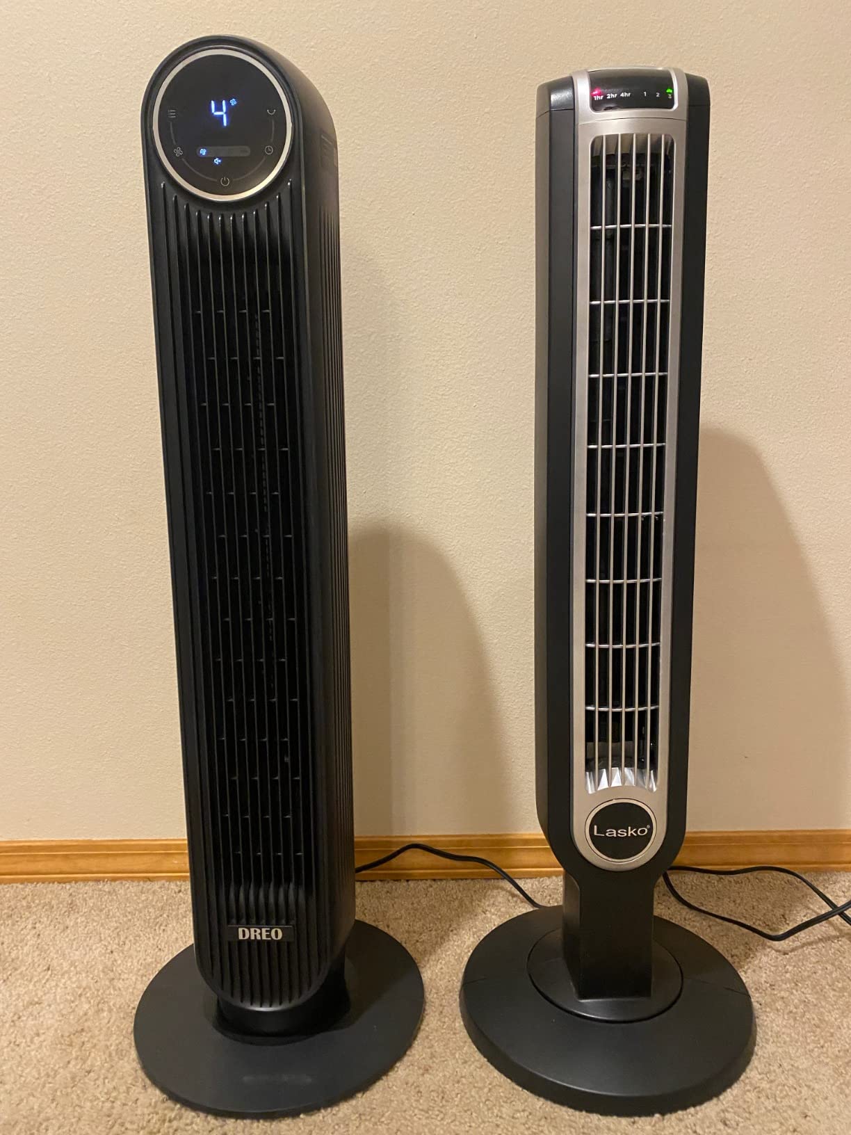 DREO Tower Fan for Bedroom, 2026 Upgraded DC Motor, 28ft/s High Velocity, 20dB Ultra Quiet Standing Fan, 8 Speeds 4 Modes, 90° Oscillating Bladeless Fan for Indoors, Floor Fans with Remote, White customer photo 1