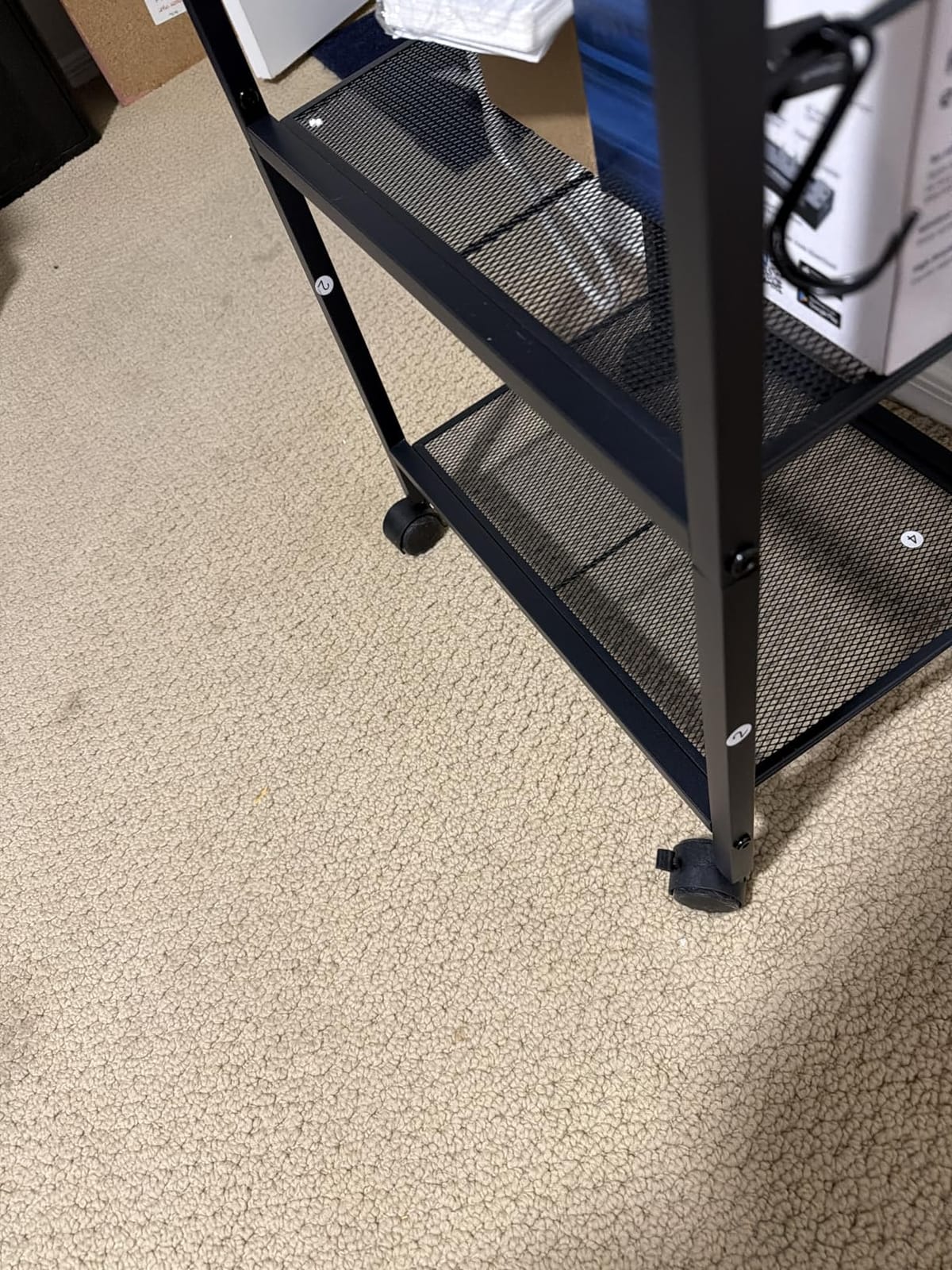 HOOBRO Industrial Printer Stand, 3-Tier Mobile Printer Table, Rolling Cart with Power Outlets and USB Ports customer photo 1