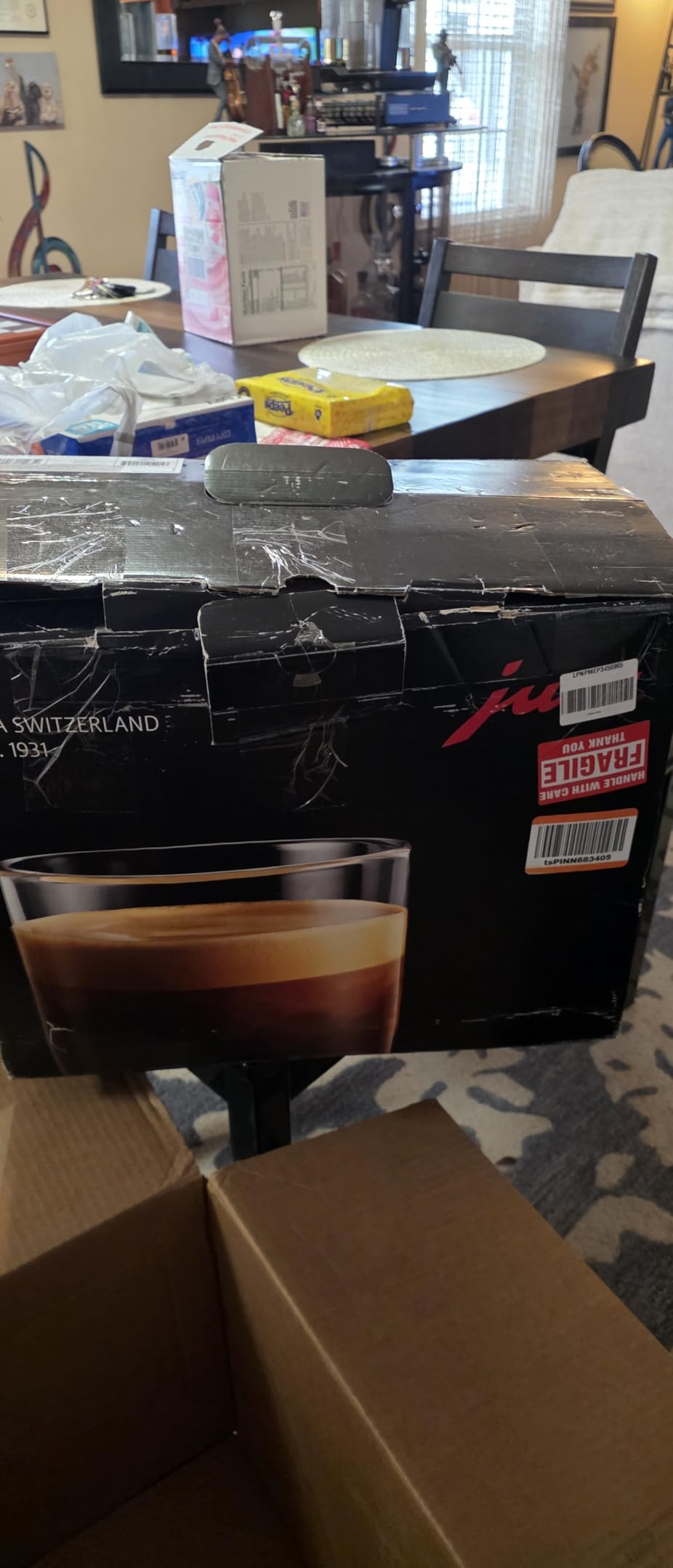 Jura E6 Platinum Automatic Coffee Machine (Model 15465) - Professional Aroma Grinder, Hot Water on Demand customer photo 1