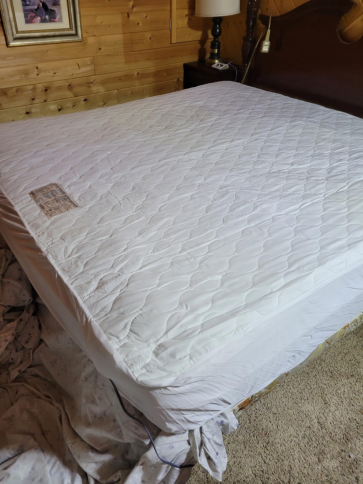 Sealy Heated Mattress Pad King Size Luxury Quilted Electric Bed Warmer | with 10 Heat Settings & Auto Off 1-12 Hours | Fit Up to 15-17