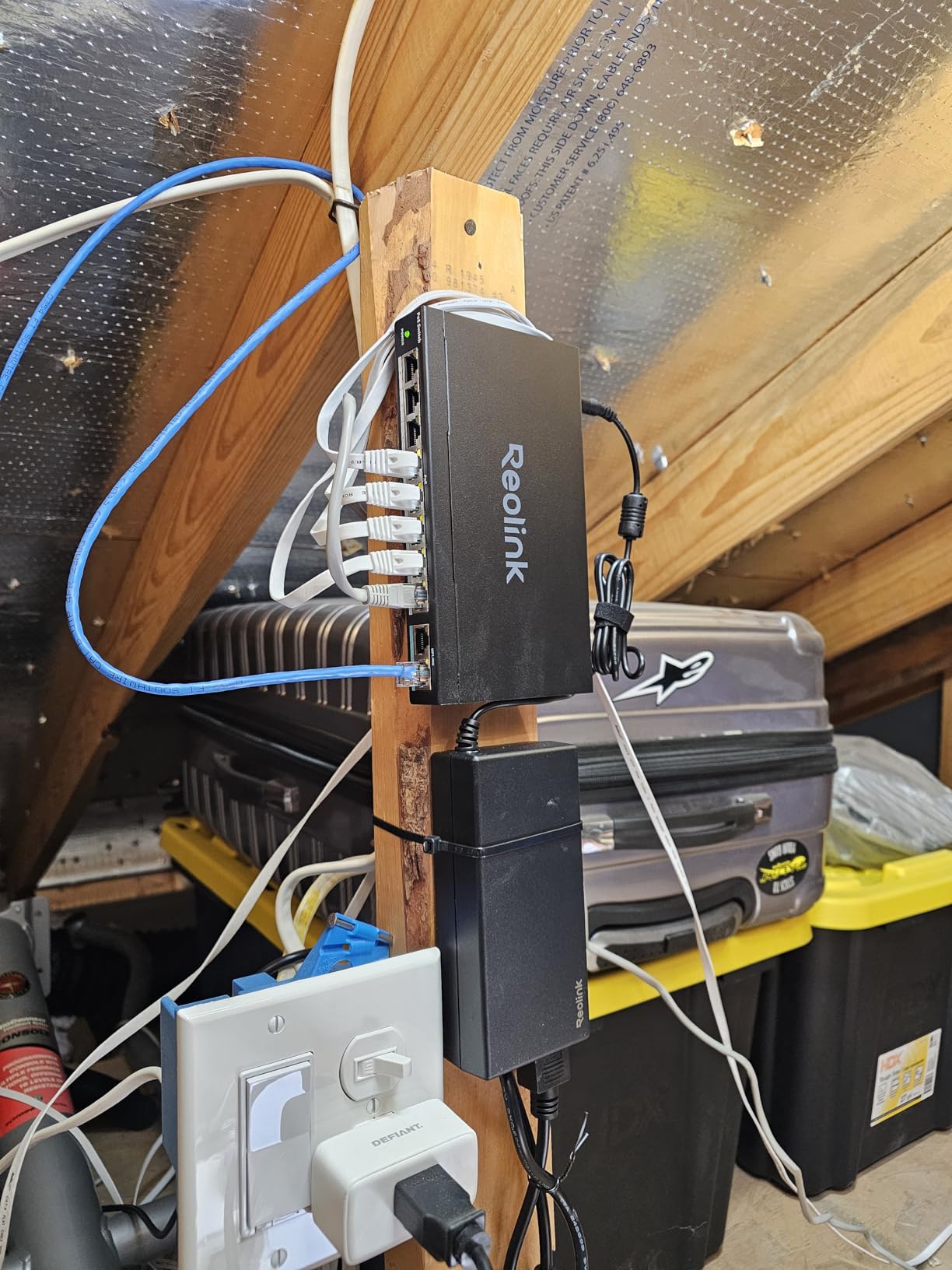 REOLINK PoE Switch with 8 PoE and 2 Gigabit Uplink Ports RLA-PS1 | Ideal for REOLINK RLN36 NVR and Power Over Ethernet IP Cameras, IEEE802.3af/at, Metal Casing, Desktop/Wall Mount customer photo 1