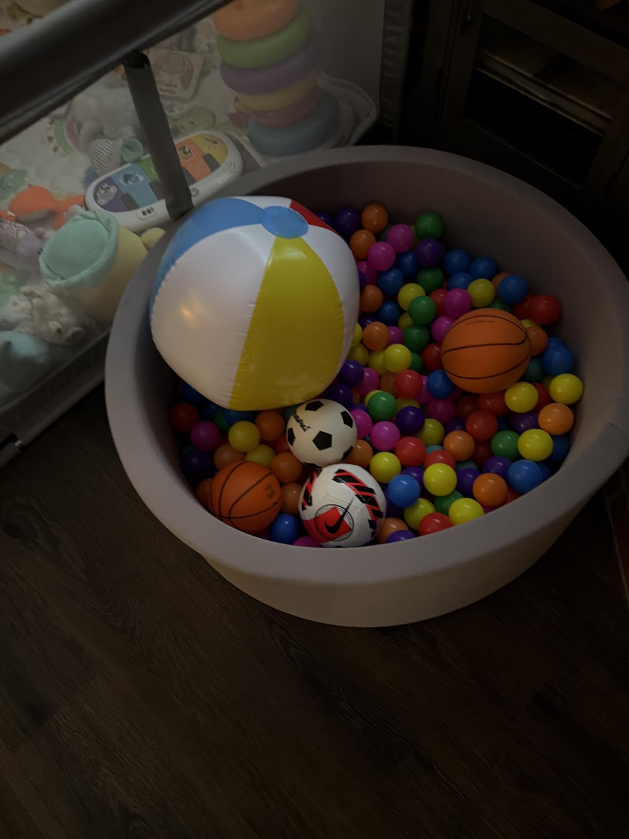 Wilwolfer Foam Ball Pit for Toddlers, Large Baby Ball Pit for Babies with Soft Memory Sponge, Indoor Outdoor Baby Playpen, Kids Play Ball Pool, Gift Toys for Infants Boys and Girls (Gray, NO Balls) customer photo 2