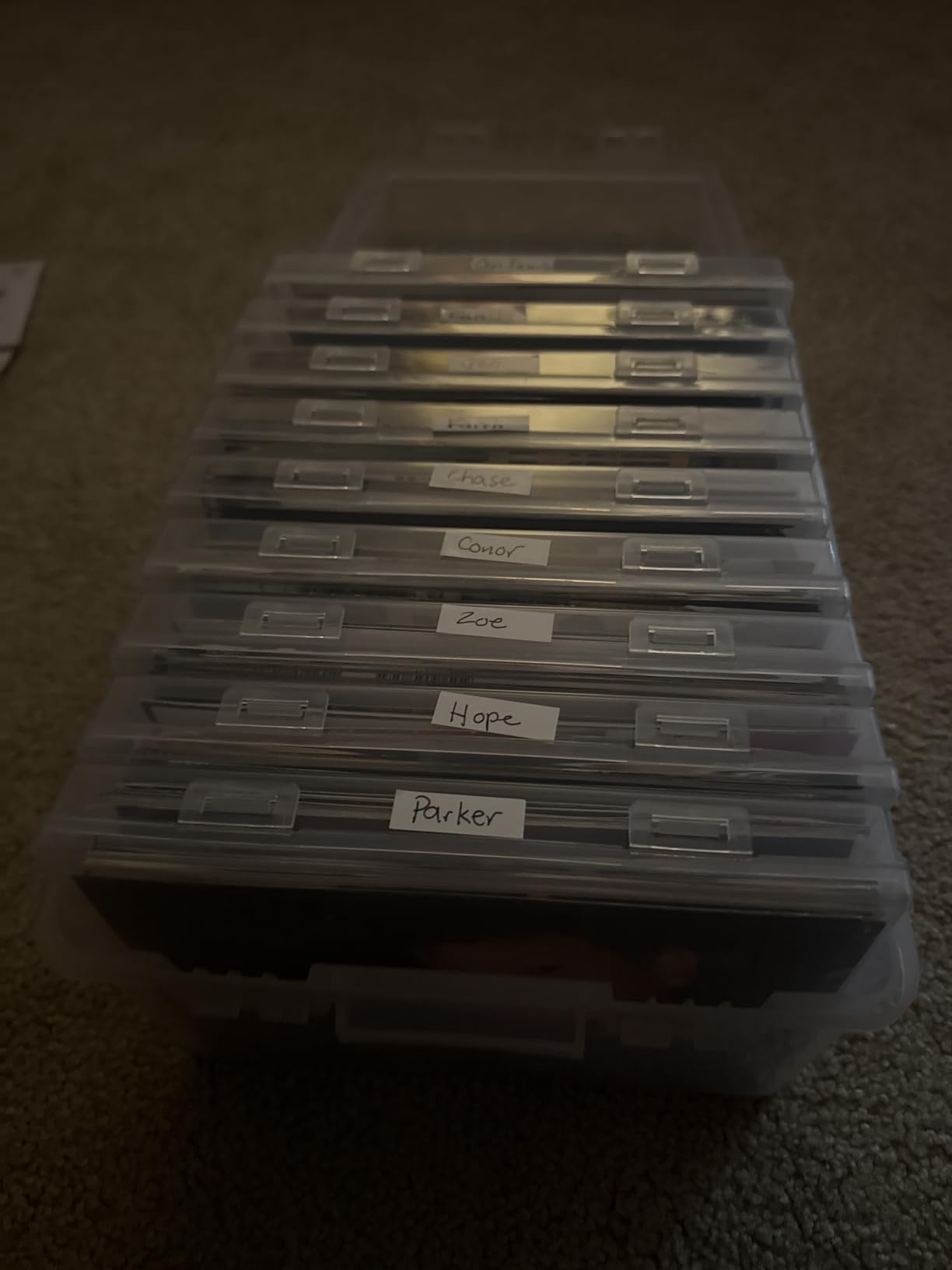 Lifewit 9 Pcs 5x7 Photo Storage Box, Acid-Free, Clear | With 1 Pcs Transport Outer Case & Label customer photo 2