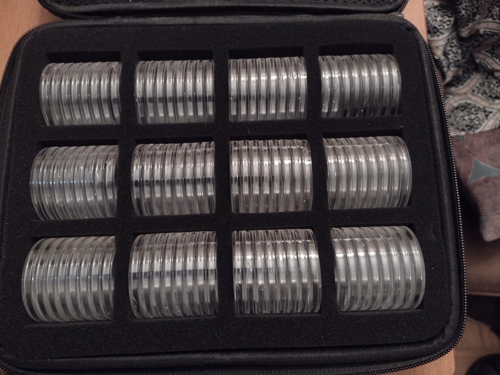 46mm Coin Capsules with Black Foam Gasket and Storage Organizer Box 96PCS | Coin Storage Case with Lock Coin Collection Supplies for Dime, Cent, Nickel, Quarter, Silver Dollar, Half Dollar customer photo 2