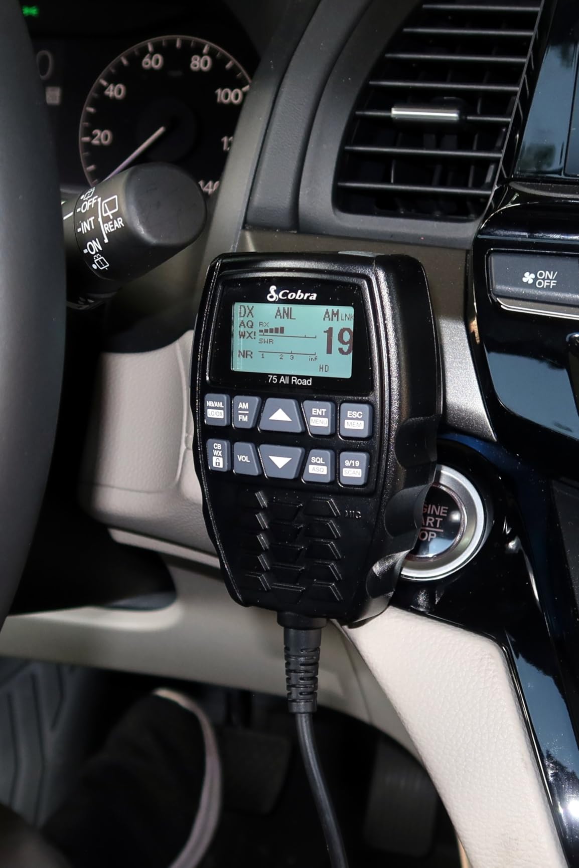 Cobra 75 All Road Wireless CB Radio, Dual-Mode AM/FM, Full 40 Channels, Bluetooth Connectivity, Digital Noise Cancellation, Waterproof, Instant Channel 9, 4-Watt Output, Easy to Operate, Black customer photo 1