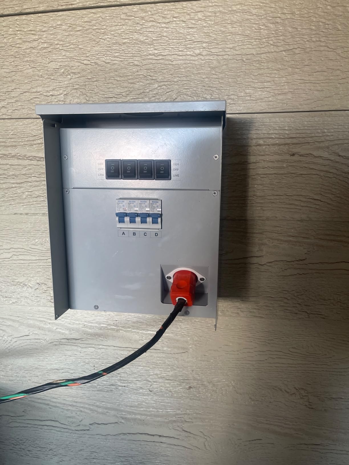 briidea Home Integration Generator Transfer Switch Kit, 15 Amp 120V 4-Circuit Indoor/Outdoor Generator Transfer Switches with IP 67 Waterproof, Prewired customer photo 1