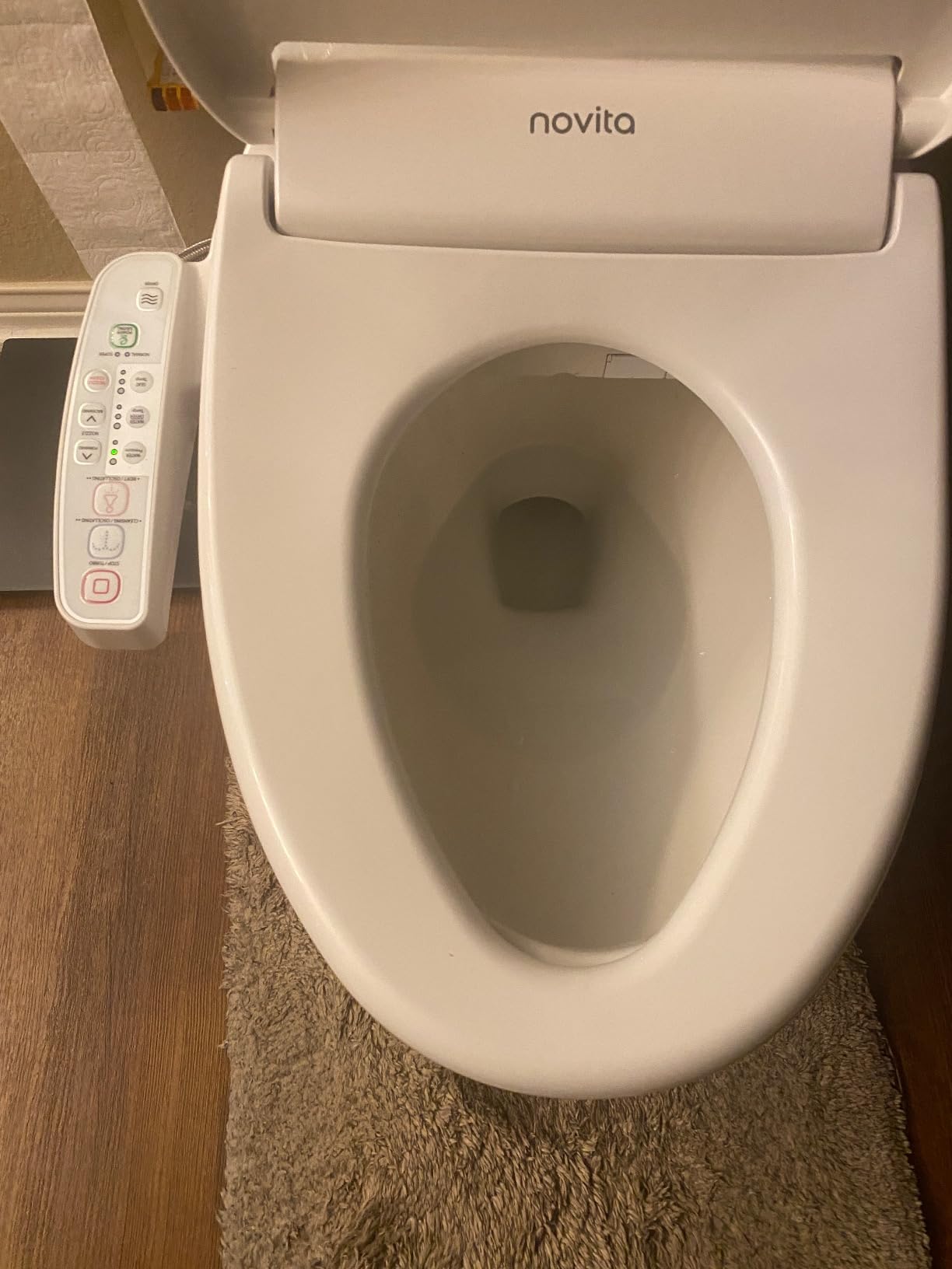 Kohler PureWash E580 Elongated Bidet Toilet Seat, White, Quiet-Close Lid Prevents Slamming, Self-Cleaning Wand, Adjustable Water Pressure with Multiple Cleansing Options | 32330-0, Quiet-Close Lid Prevents Slamming, Self-Cleaning Wand customer photo 1