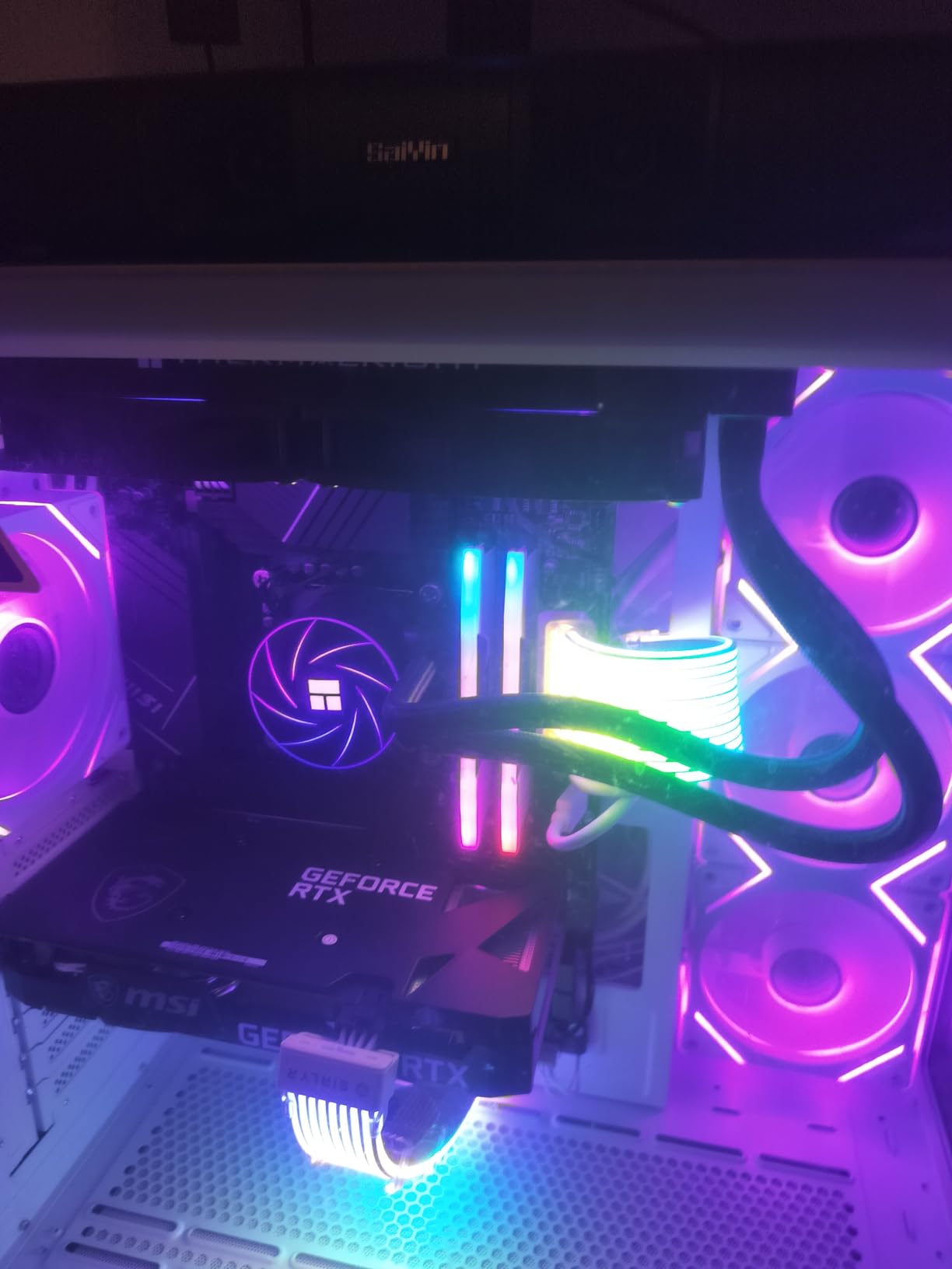 CORSAIR Vengeance RGB DDR5 RAM 32GB (2x16GB) Up to 6000MHz CL36-44-44-96 1.35V Intel XMP 3.0 Computer Memory - Black (CMH32GX5M2E6000C36) customer photo 1
