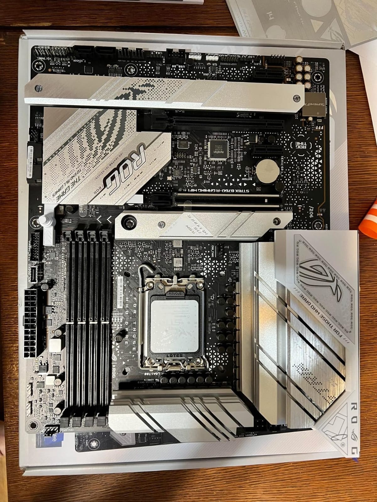 ASUS ROG Strix B760-A Gaming WiFi ATX Motherboard - Intel B760, DDR5, PCIe 5.0, WiFi 6E, Aura Sync RGB customer photo 2