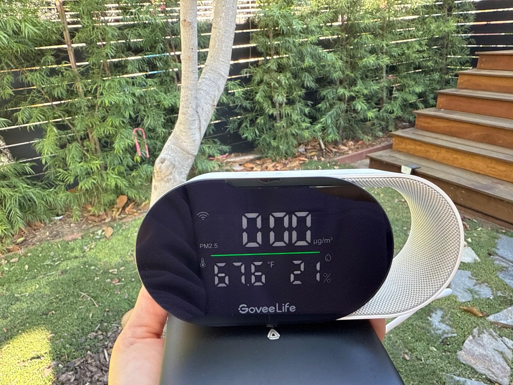 GoveeLife Smart Air Quality Monitor with PM2.5, WiFi, Temperature & Humidity Sensors, LED Display, 2s Refresh, 2-Year Data Storage, for Home & Office Wired customer photo 2