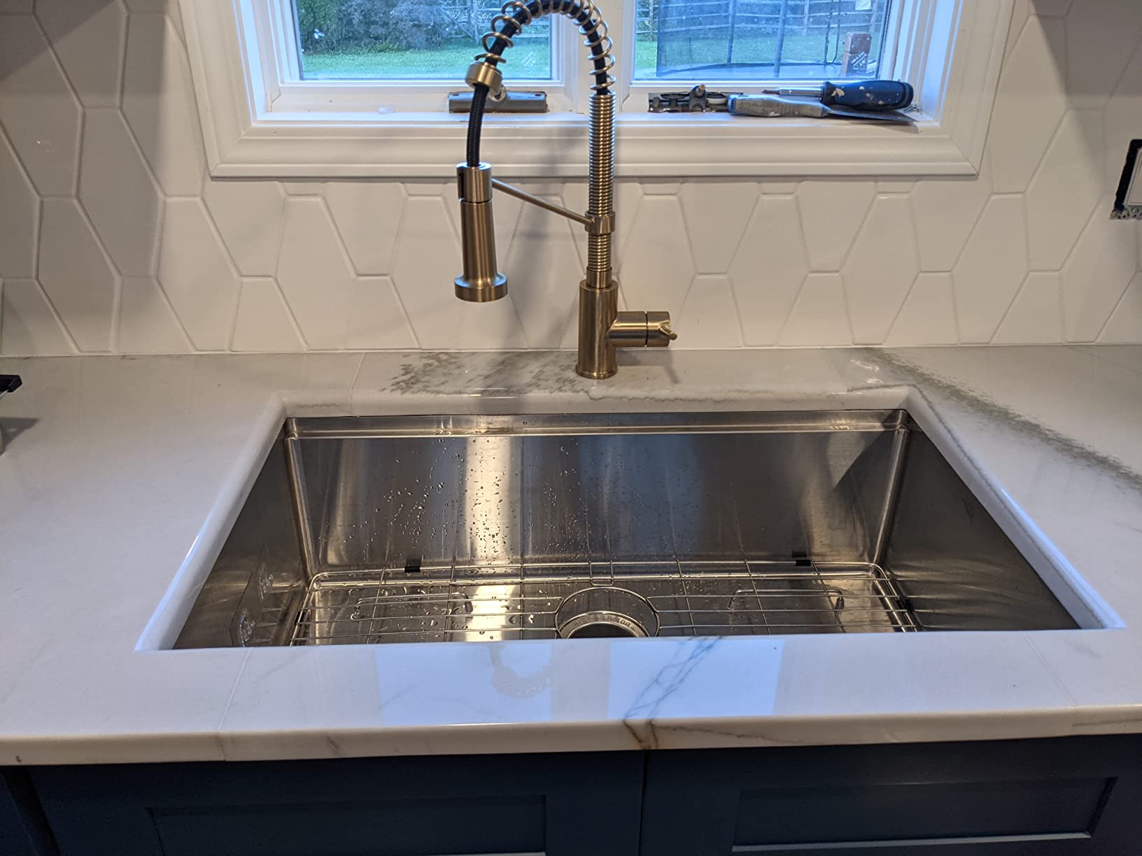 12 Inch Undermount Bar Sink Workstation | 12 x 15 Stainless Steel Wet Bar Kitchen Prep Single Bowl 16 Gauge Small Kitchen Sink with Cutting Board and Assembly customer photo 1