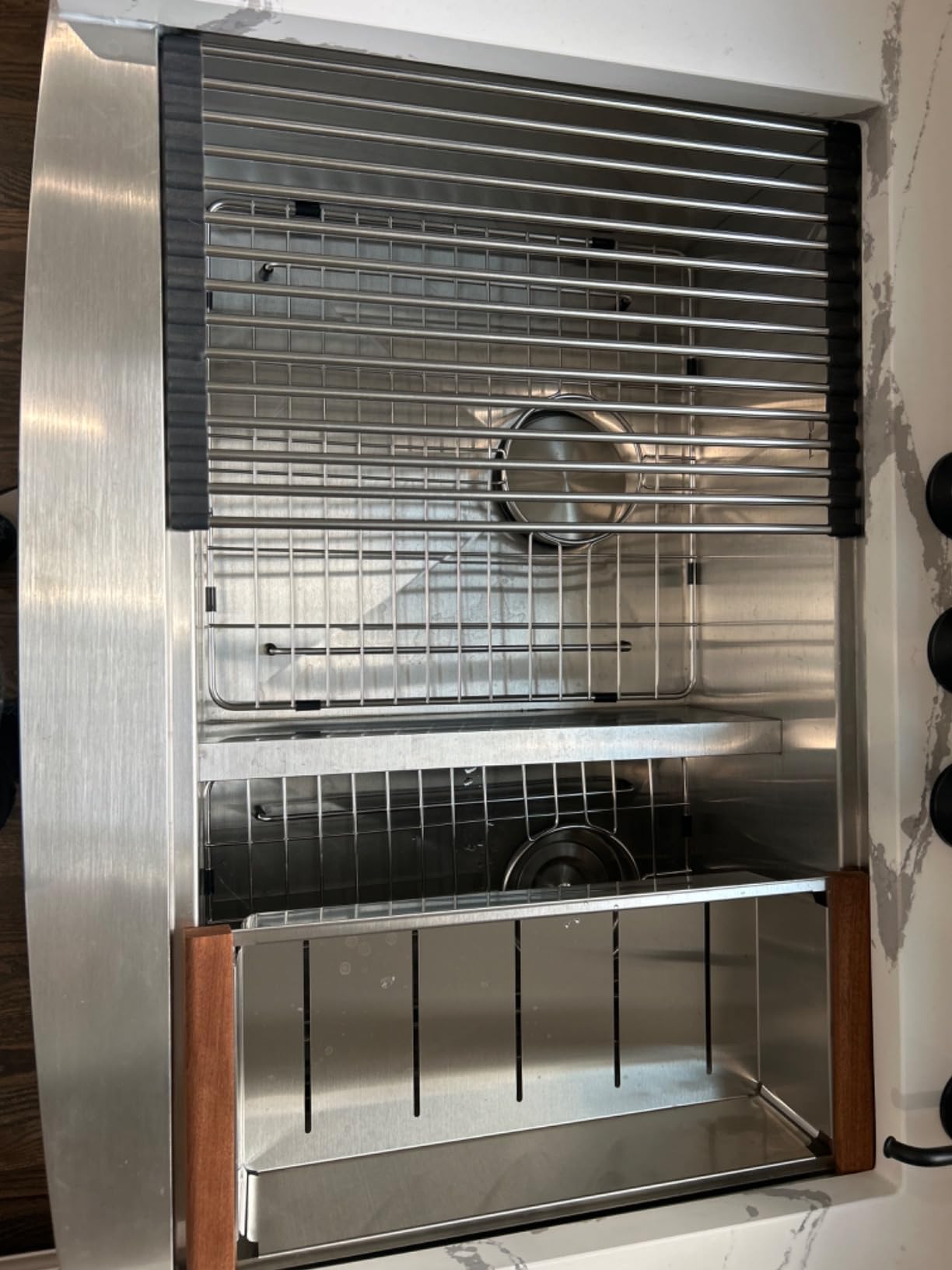 Sarlai 30 Farmhouse Kitchen Sink Stainless - 30 x 22 Inch Farmhouse Sink Ledge Workstation Sinks Apron Front Single Bowl 16 Gauge Stainless Steel Luxury Kitchen Farm Sinks customer photo 2