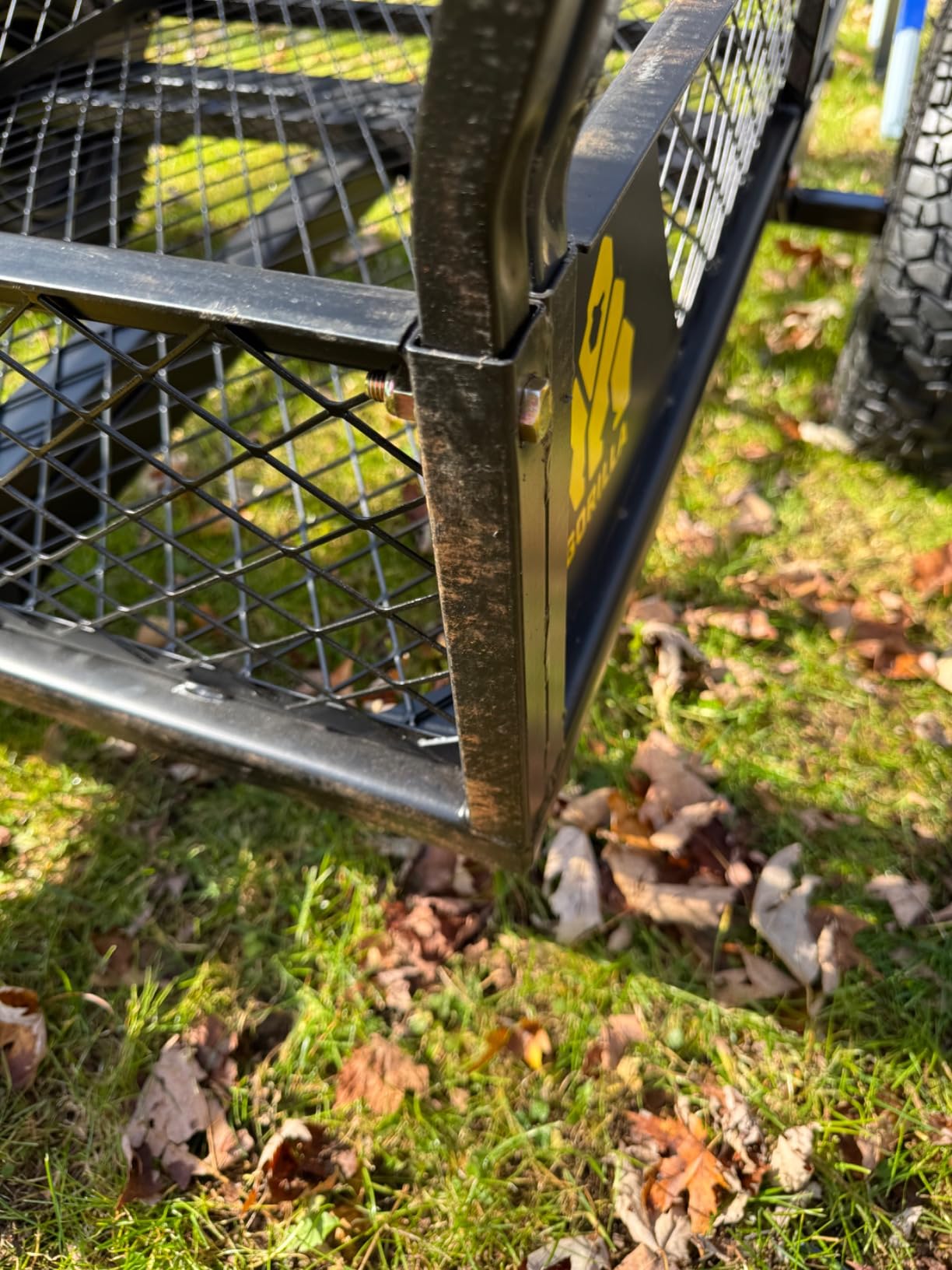 Gorilla Carts Heavy-Duty ATV Trailer, 25 Cu Ft Large Bed, 1400 lb Load Capacity, Black customer photo 2