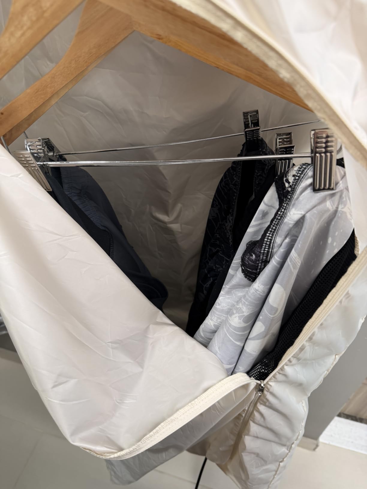 MOJOCO Portable Clothes Dryer - 600w Compact Dryer for Apartment, Travel customer photo 2