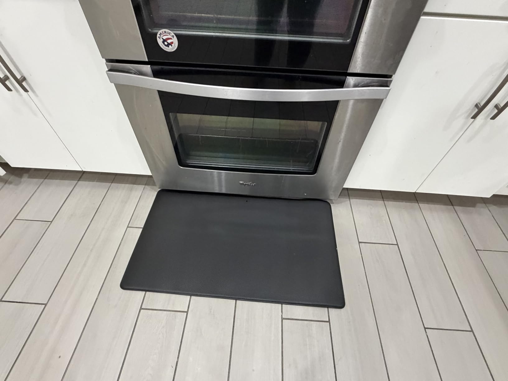 StepRite Kitchen Mats, 2PCS Kitchen Rugs, Cushioned Anti Fatigue Kitchen Mats for Floor, Non-Slip Standing Desk Mat, Waterproof Kitchen Rug Set for Kitchen, Floor, Office, 17.3