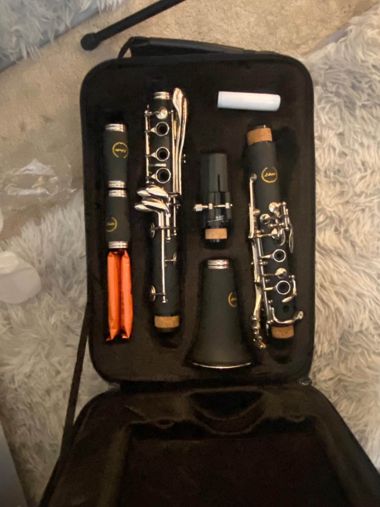 Libretto Bb Clarinet Set for Beginner and Intermediate Players | Mouthpiece, Reeds, Music Stand, Cleaning Kit, Instructions, Backpack Case, 5-Leg Stand, Educator-Recommended customer photo 2