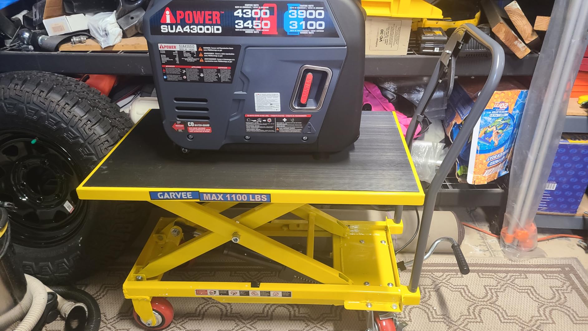 A-iPower 4300-Watt Dual Fuel Portable Inverter Generator, RV Ready Lightweight w/CO Sensor for Backup Home Use, Tailgating & Camping, CARB Compliant (SUA4300iD) customer photo 1