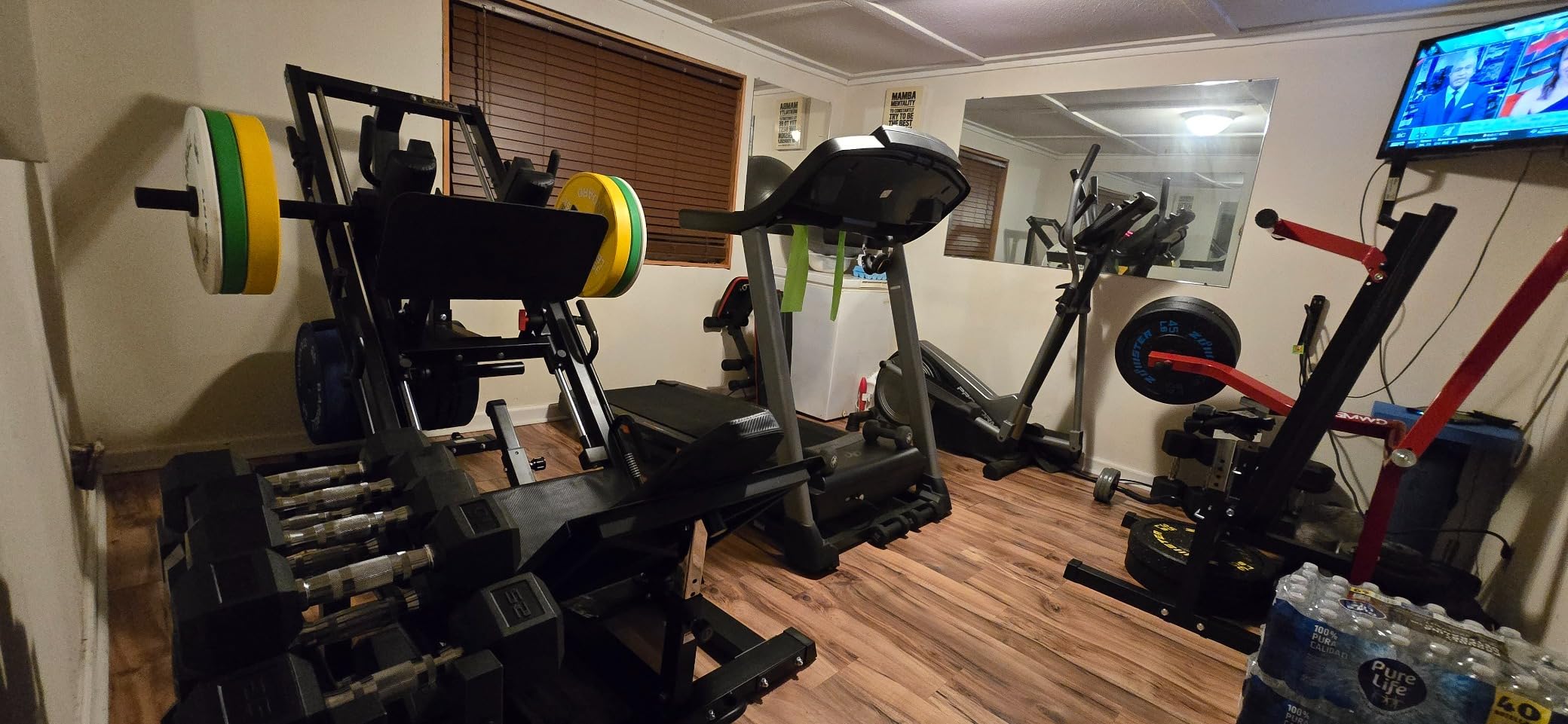 GMWD Leg Press Hack Squat Machine Combo, Leg Exercise Machine with Linear Bearing, 45-Degree Lower Body Special with Weight Storage for Quads, Hamstring, Glutes, Calves, Home Gym Leg Day Equipment customer photo 1