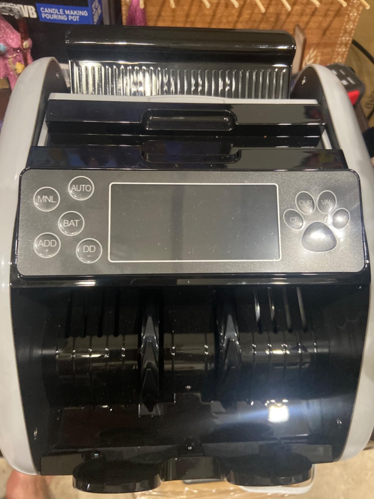 VEVOR Money Counter Machine, Bill Counter with UV/MG/IR/DD/DBL/HLF/CHN Counterfeit Detection, Counting/Value Count/Add/Batch Modes, USD/EUR Money Counting Machine with LCD Display for Small Business customer photo 2