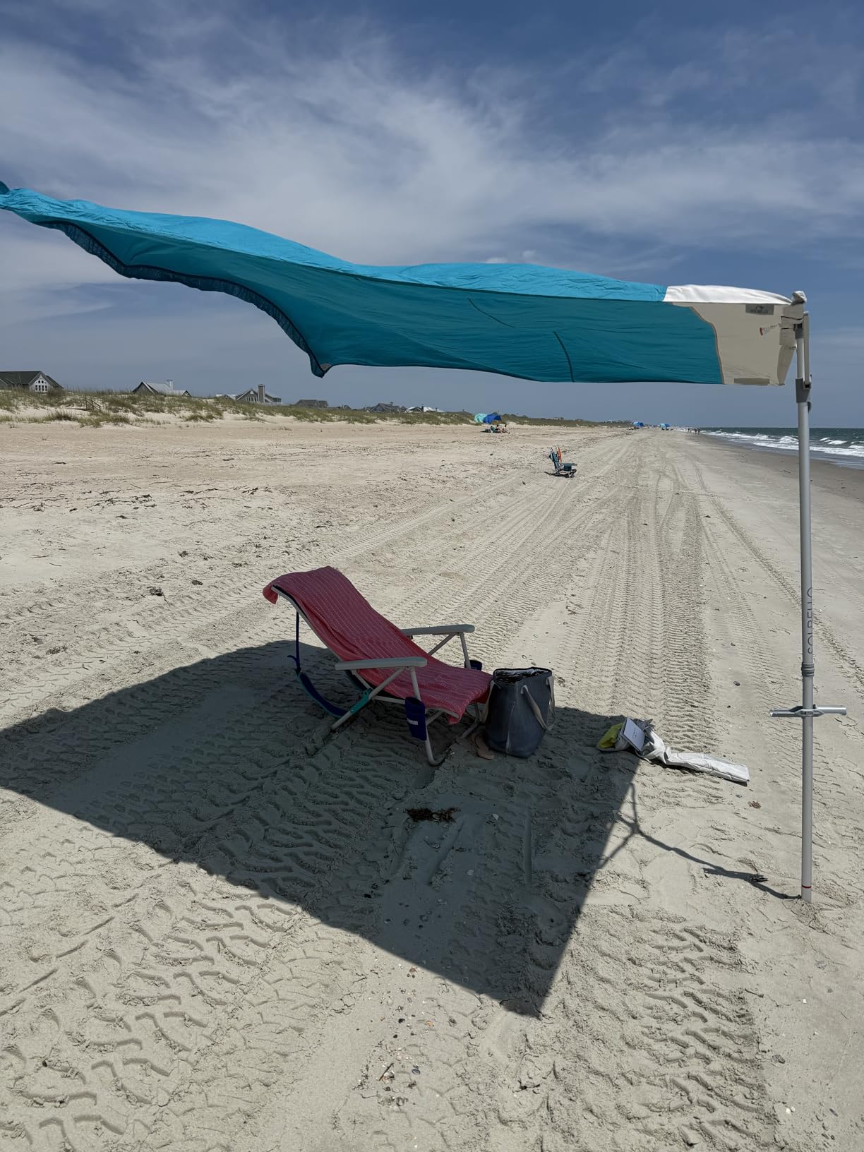 Solbello Shade - The Ultimate Wind-Driven Beach Umbrella, Effortless to Set Up, Lightweight, Won't Blow down the Beach, UPF 50+ Sun Protection customer photo 1