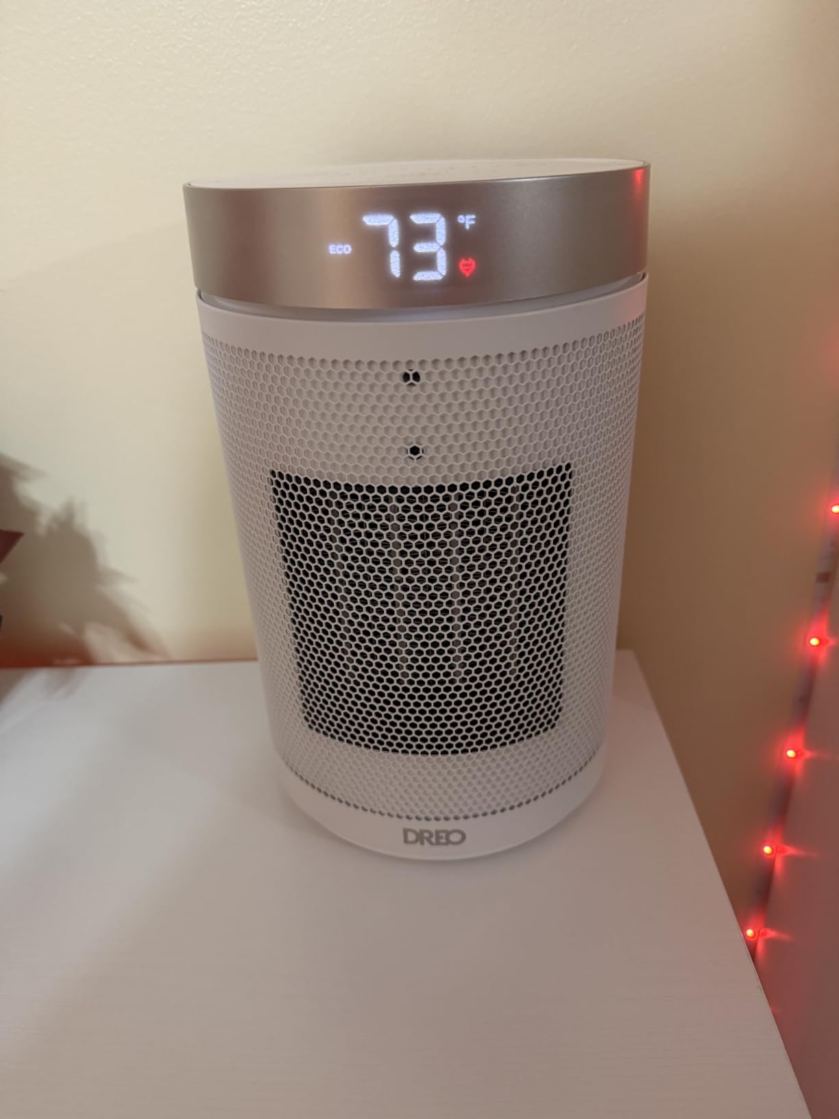DREO Space Heater, Portable Electric Heaters for Indoor Use with Thermostat and Remote, 2024 Upgraded, Digital Display, 12H Timer, 5 Mode, 1500W PTC Ceramic Fast Safety Heat for Office Bedroom Home customer photo 2