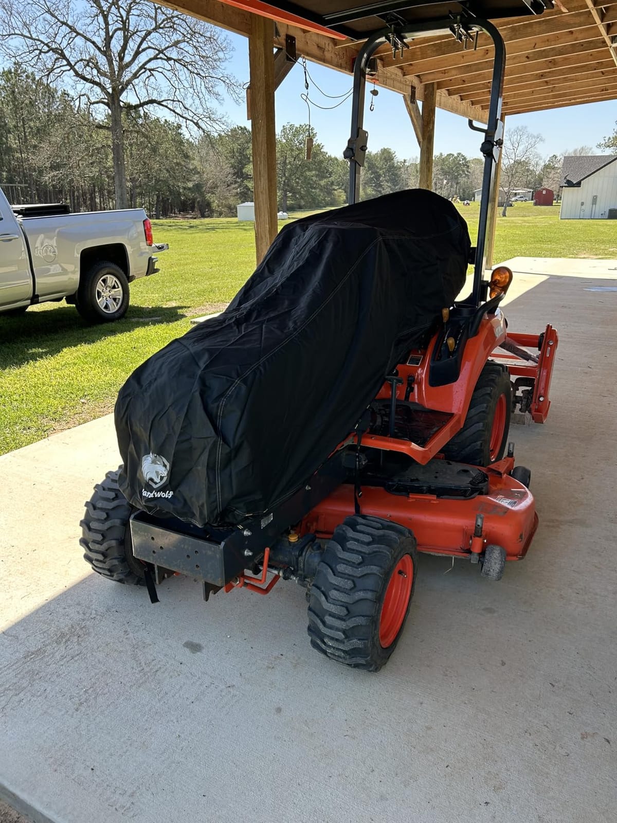 1200D Tractor Cover Waterproof Compatible with Kubota, John Deere, Mahindra | 100% Waterproof Tractor Cowling Cover Up to 78 inches in Length, Heavy Duty Fabric, Compact Utility Accessories customer photo 1