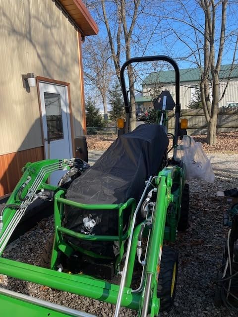 1200D Tractor Cover Waterproof Compatible with Kubota, John Deere, Mahindra | 100% Waterproof Tractor Cowling Cover Up to 78 inches in Length, Heavy Duty Fabric, Compact Utility Accessories customer photo 2