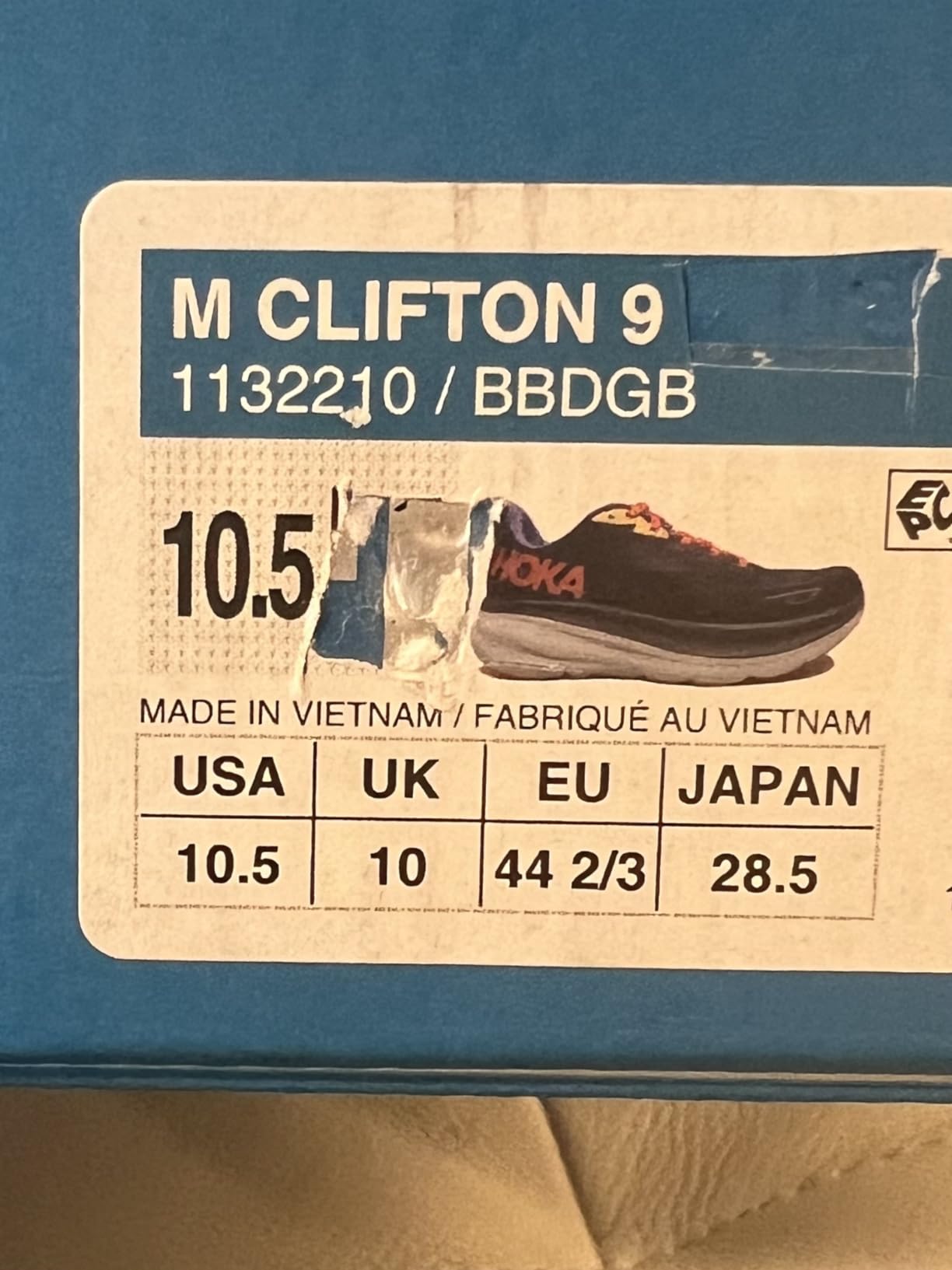 Hoka One One Men's Clifton 9 Running Shoes customer photo 1