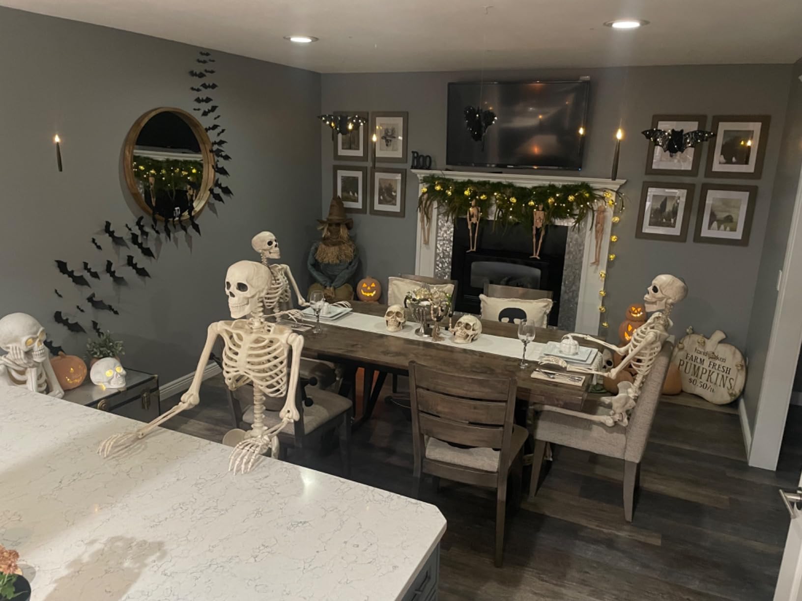 Spirit Halloween 4 Ft Scary Sitting Scarecrow customer photo 2