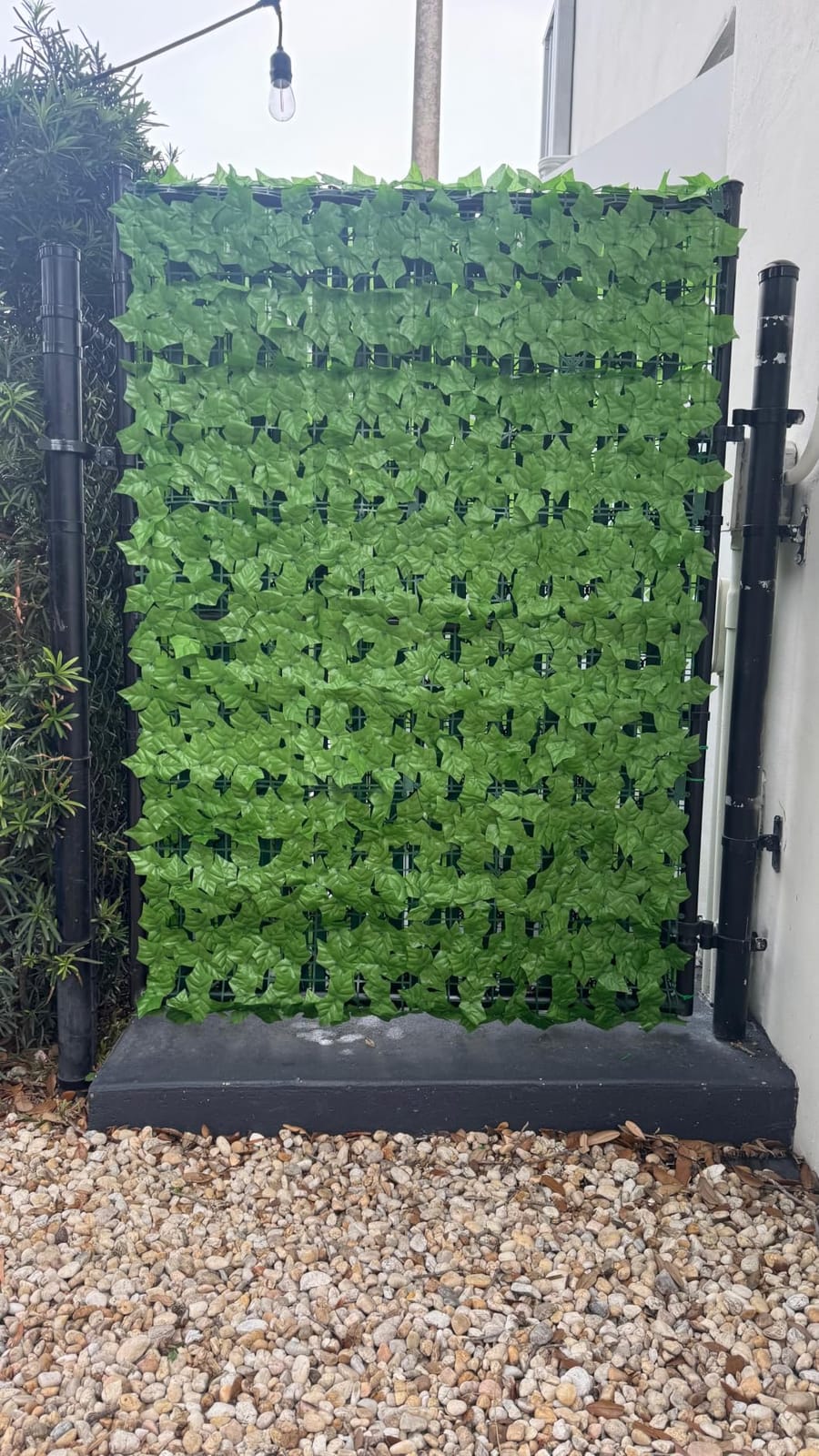 ODTORY Artificial Ivy Privacy Screen Fence Panel, Green 40 X 120 in | UV-Anti Faux Greenery Backdrop, Fake Vine Leaf Hedges Background, Patio/Balcony/Garden/Backyard, Indoor Outdoor Green Decor customer photo 2