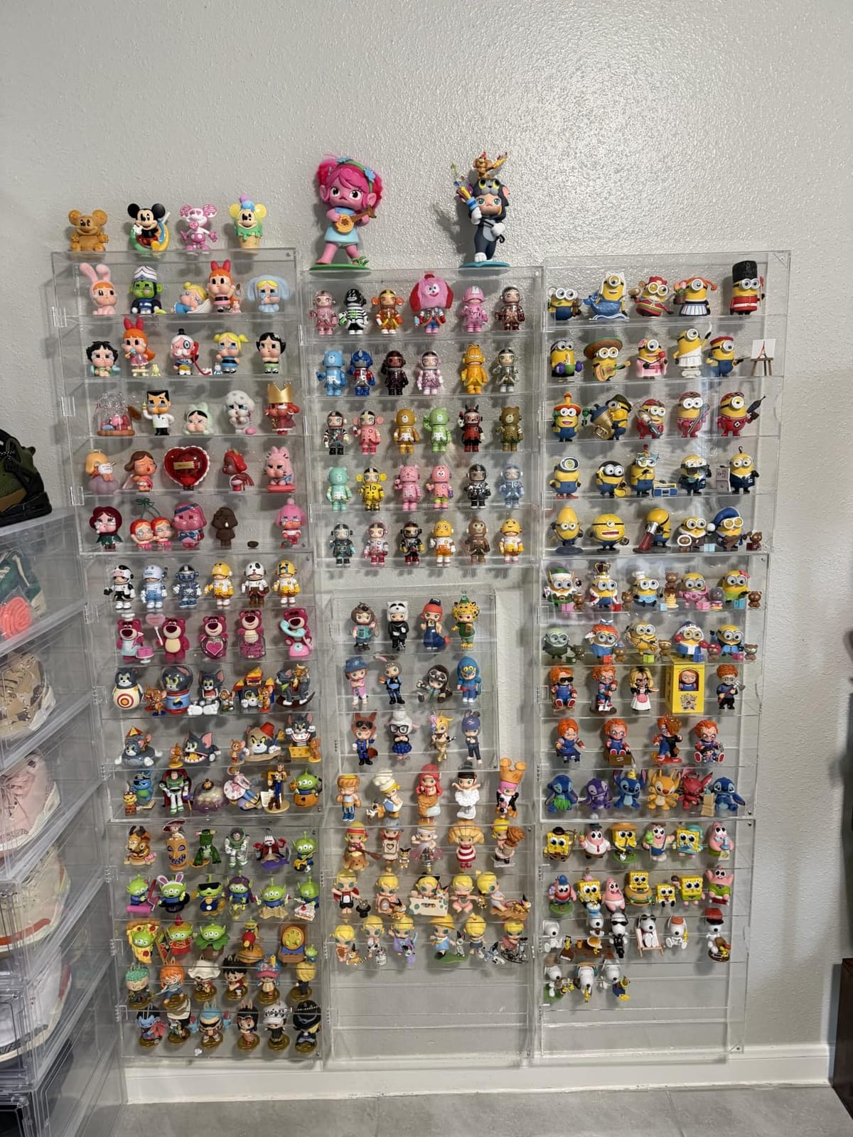 AITEE 2 Tiers Acrylic Display Case for Mini Funko Pop on Wall or Desktop | 11.8