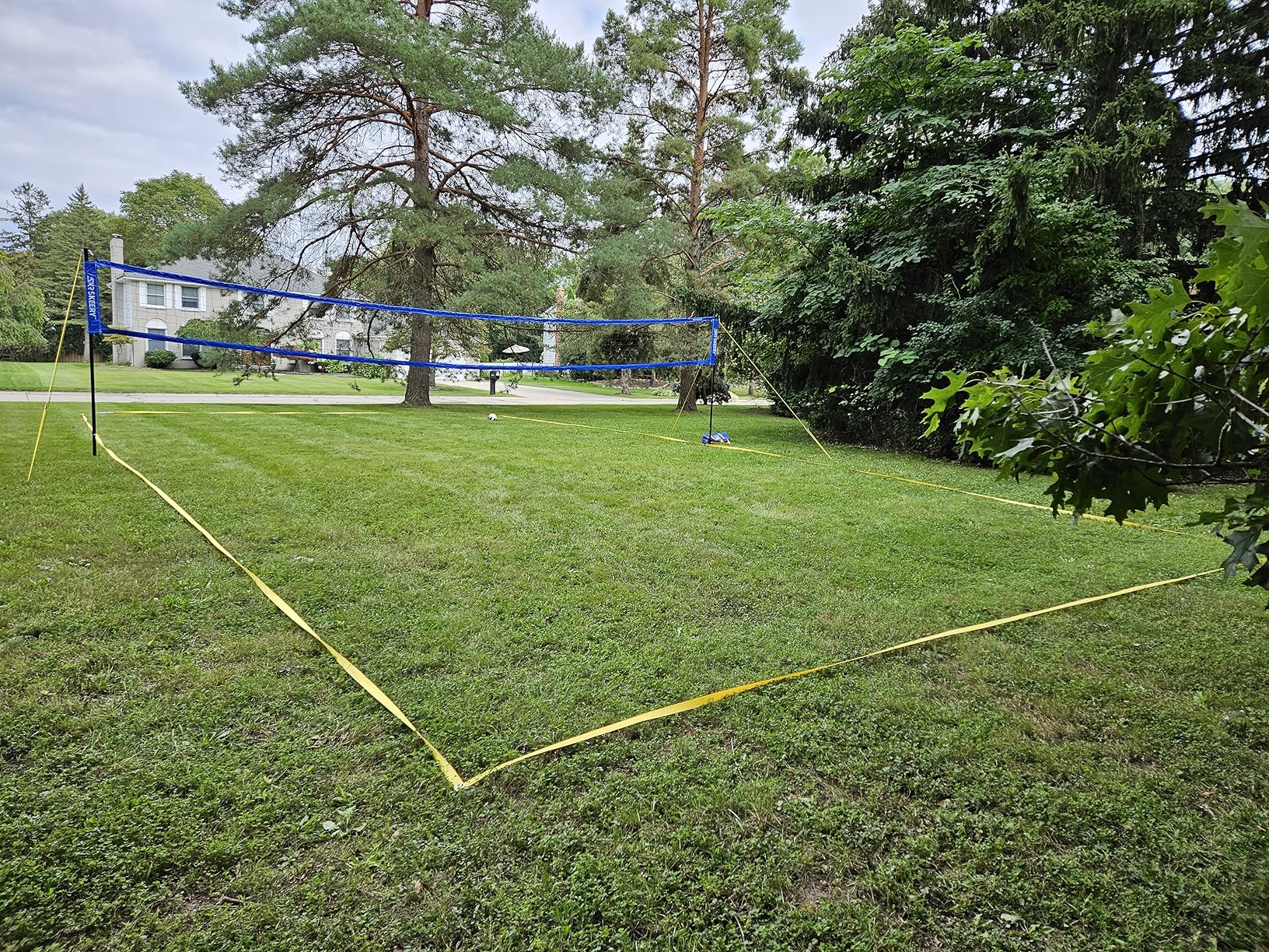 Outdoor Heavy Duty Volleyball Net Set, Anti-Sag Design, Adjustable Aluminum Poles, Portable Volleyball Net for Backyard, Grass and Beach customer photo 2