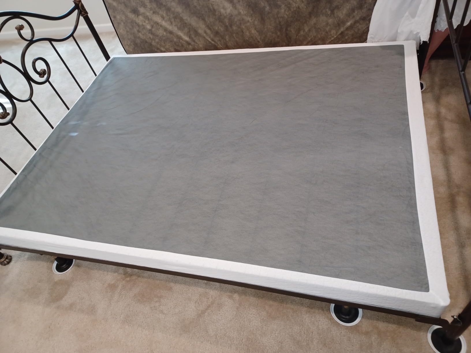 ALDRICH 7 Inch Box Spring King Heavy Duty Metal Mattress Foundation | 3000lbs Weight Capacity, with Easy Clean Cover, Heavy Duty Metal, Non-Slip, No Noise, Easy Assembly customer photo 2