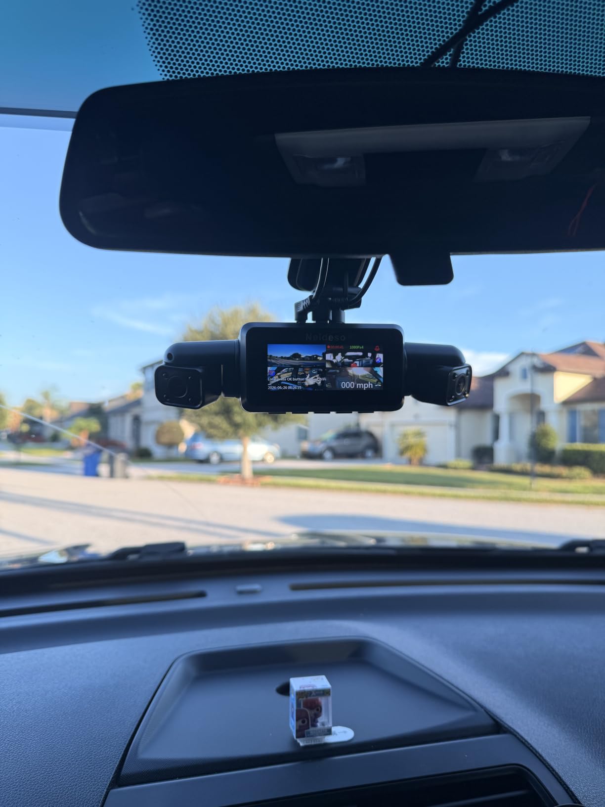 Neideso 360° Dash Cam Front and Rear Inside, 4 Channel Dash Camera for Car | Free 128GB Card, 5GHz WiFi, 4K Dashcam, GPS, Night Vision 3.0, Voice Control, G-Sensor, OTA Upgrade, 24H Parking Mode(N300) customer photo 2