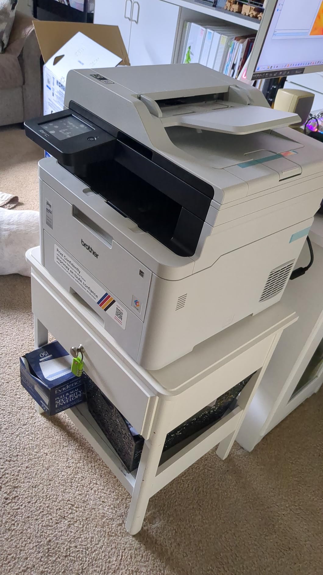 Brother MFC-L3720CDW Wireless Color Laser Printer with Scanner, Copier and Fax, Auto Duplex and 250-Sheet Capacity customer photo 2