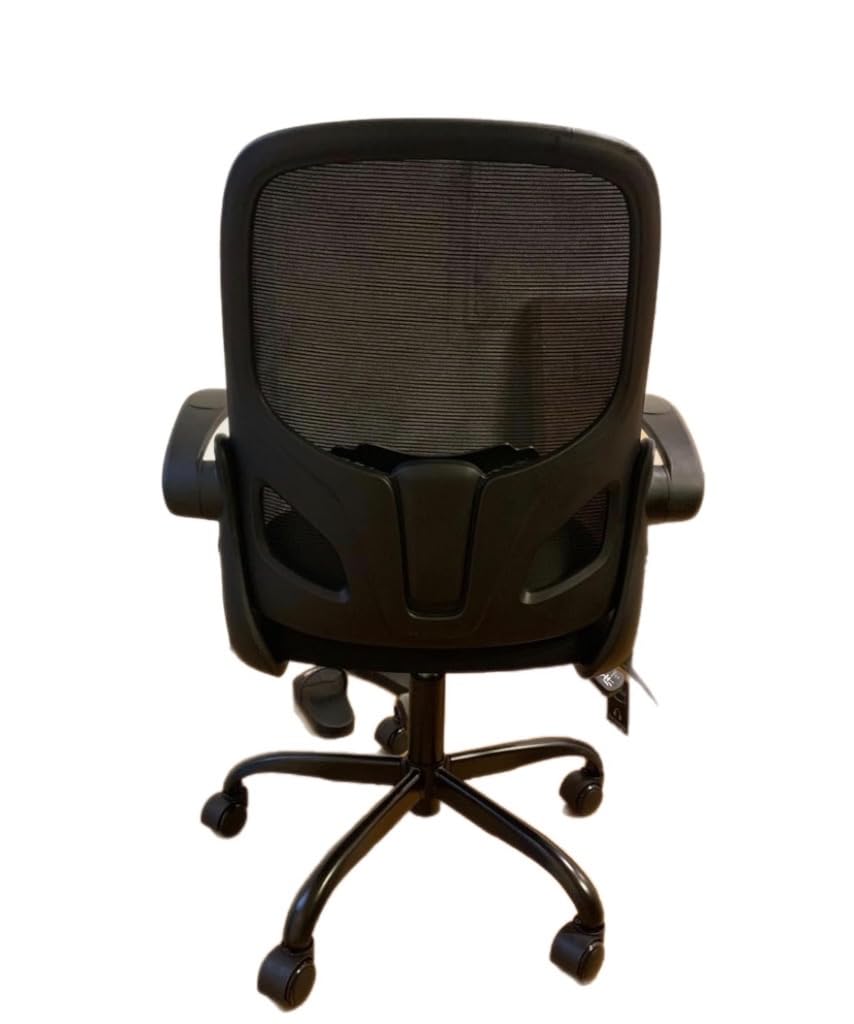 Kensaker Drafting Chair Tall Office Chair, Ergonomic Standing Desk Chair with Adjustable Foot Ring and Flip-up Armrests, Mesh Computer Chair for Art Studio, 300 LBS, Black customer photo 1