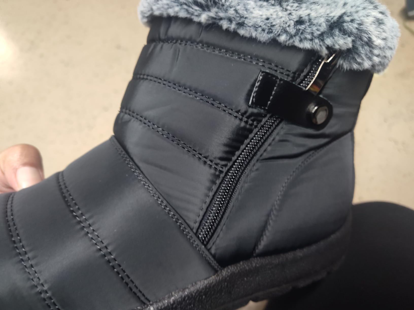 SHIBEVER Winter Boots for Women Snow: Warm Waterproof Non Slip Outdoor Boot customer photo 1